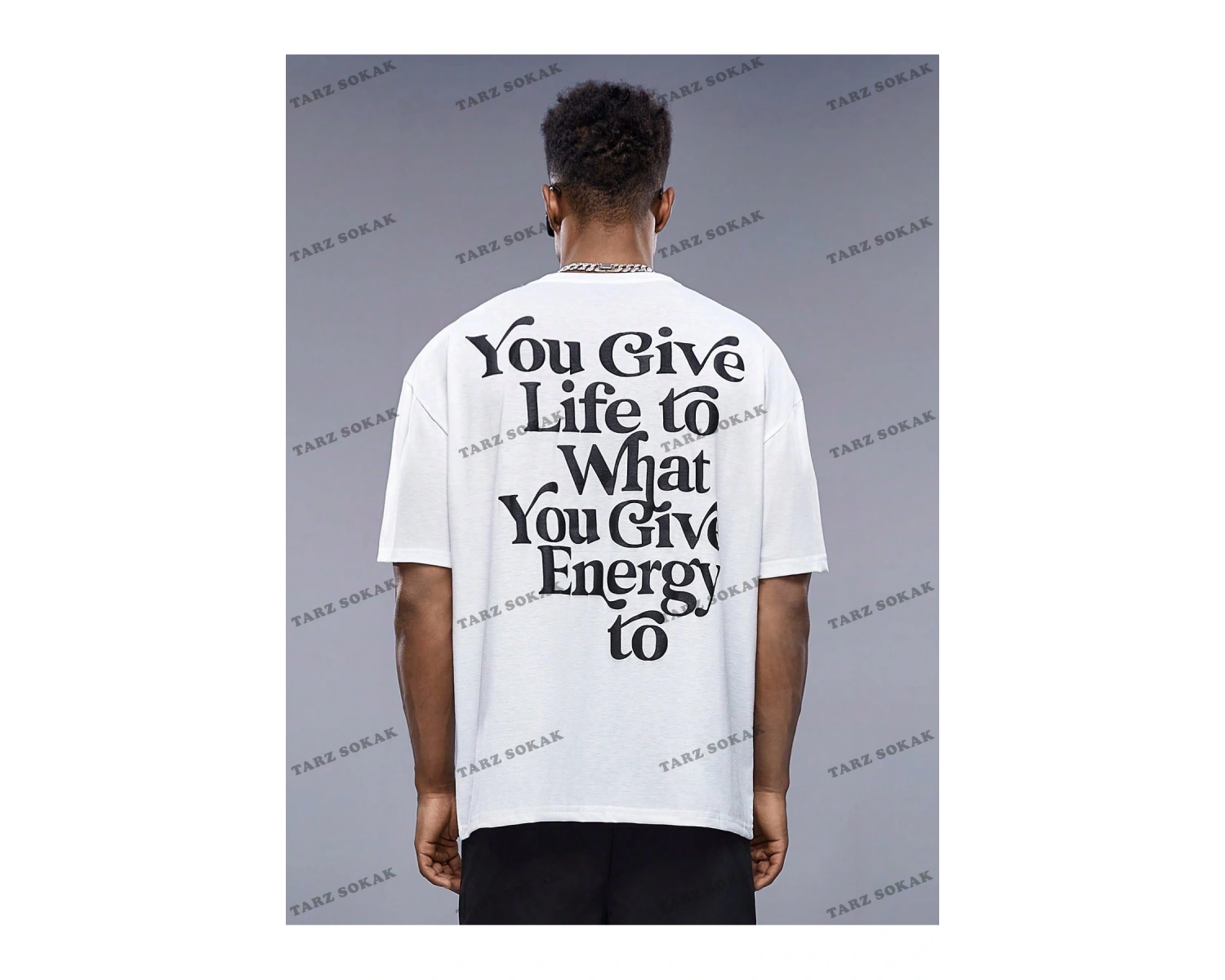 KOD Trend StreetEZ Oversize Sloganlı Grafik Erkek Tişört