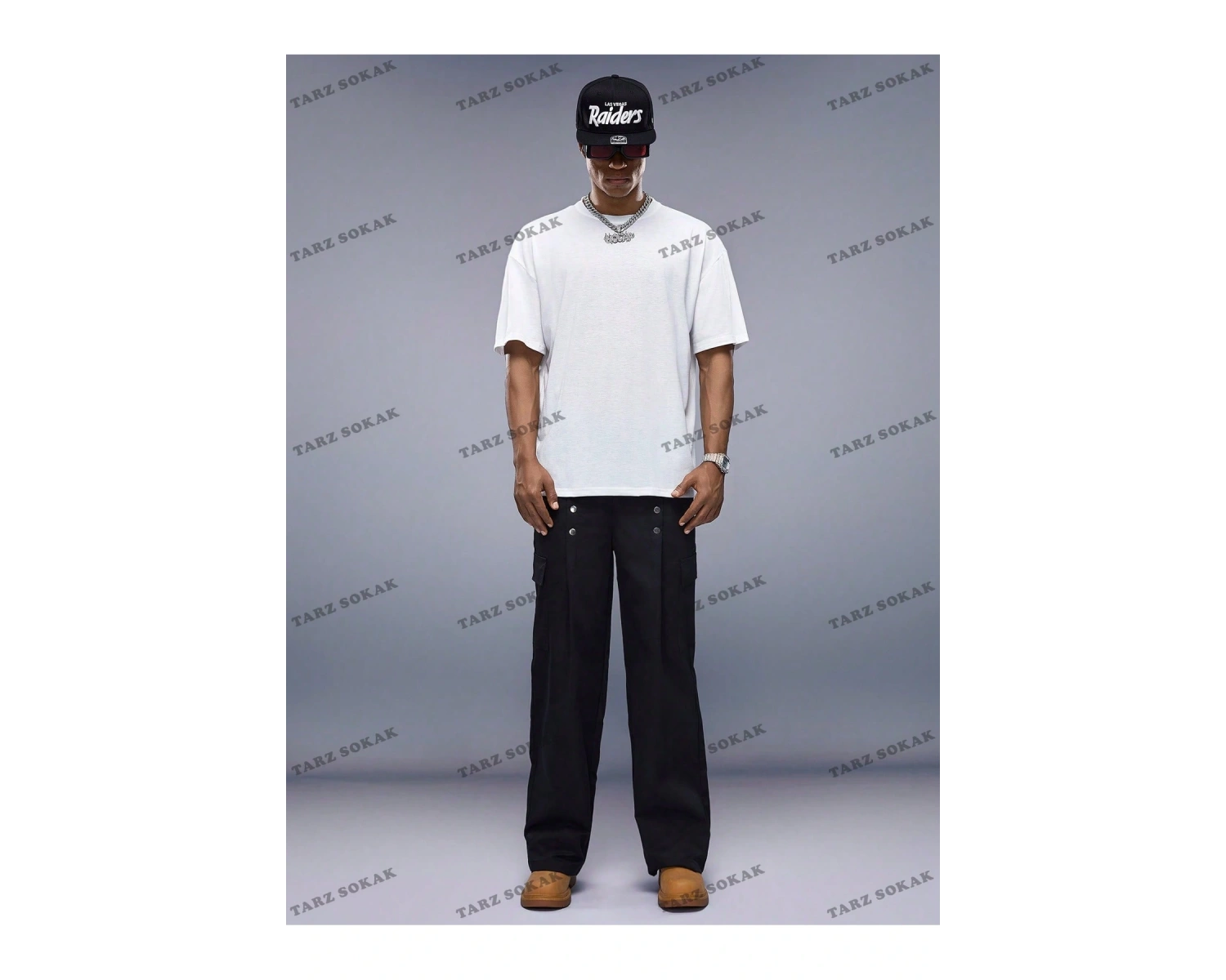 KOD Trend StreetEZ Oversize Sloganlı Grafik Erkek Tişört