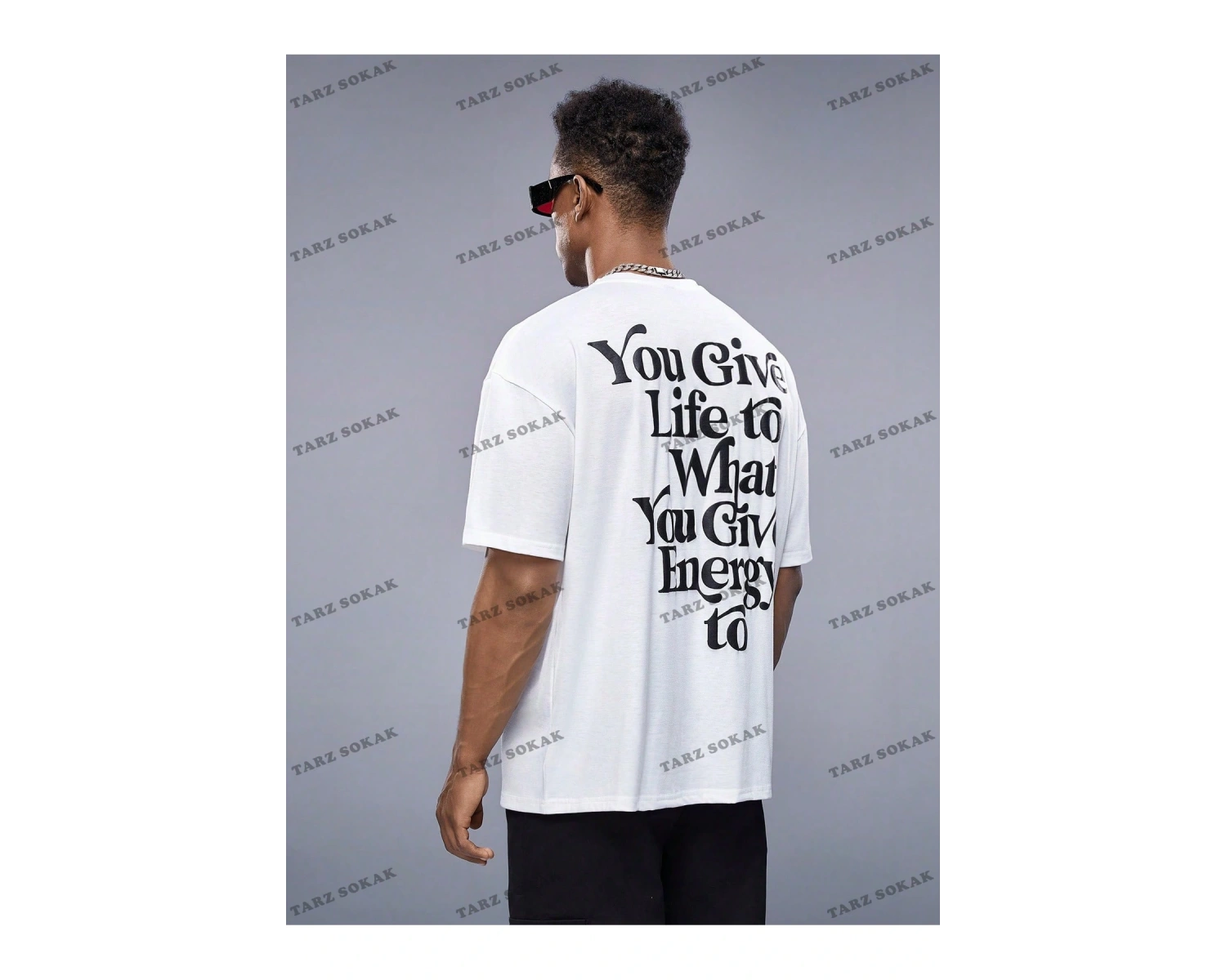 KOD Trend StreetEZ Oversize Sloganlı Grafik Erkek Tişört