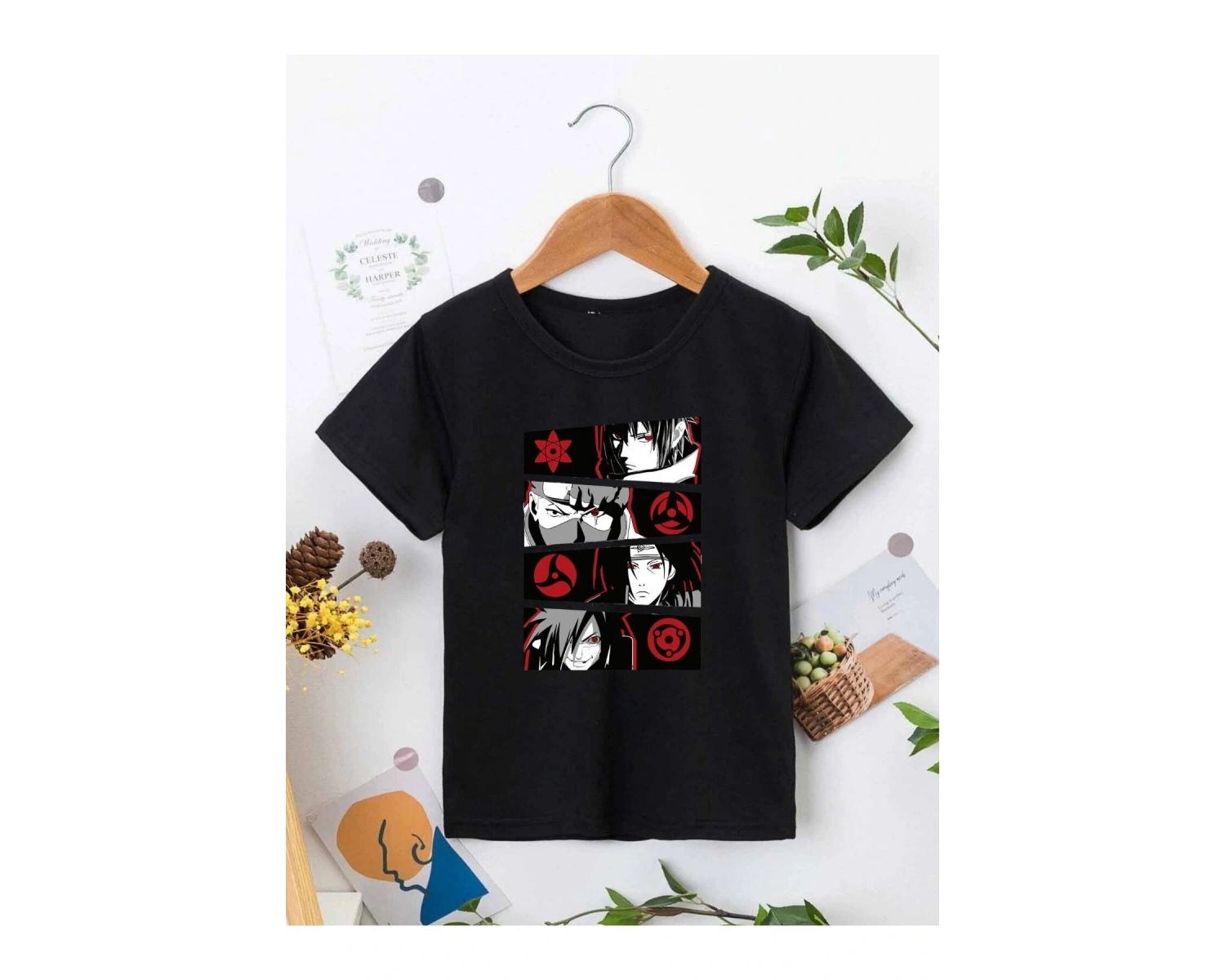 KOD:VSK Siyah Çocuk T-shirt KİDS-KIRMIZI-ANİME-