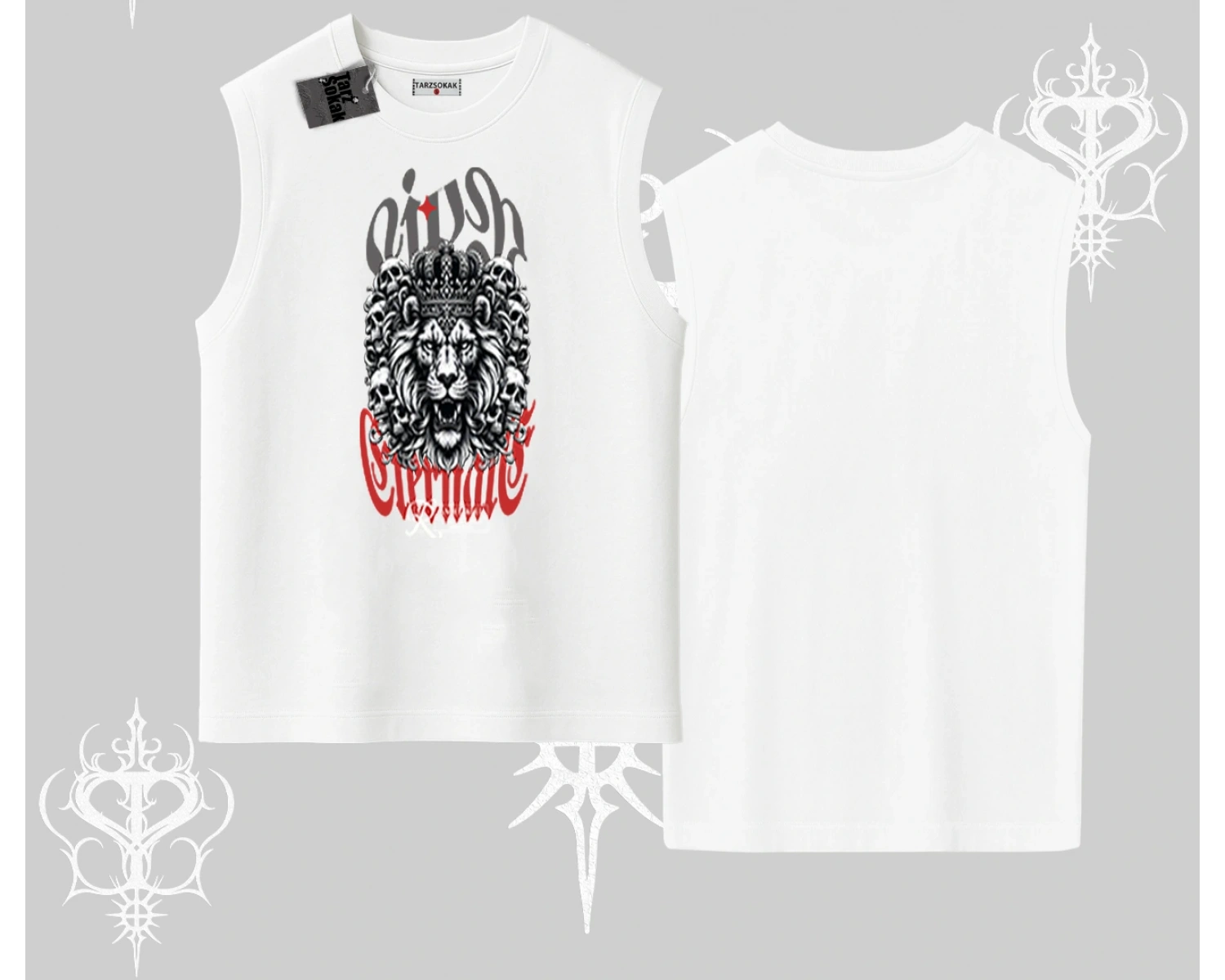 Kolsuz Tshirt Crowned Lion Rock Authority Myth