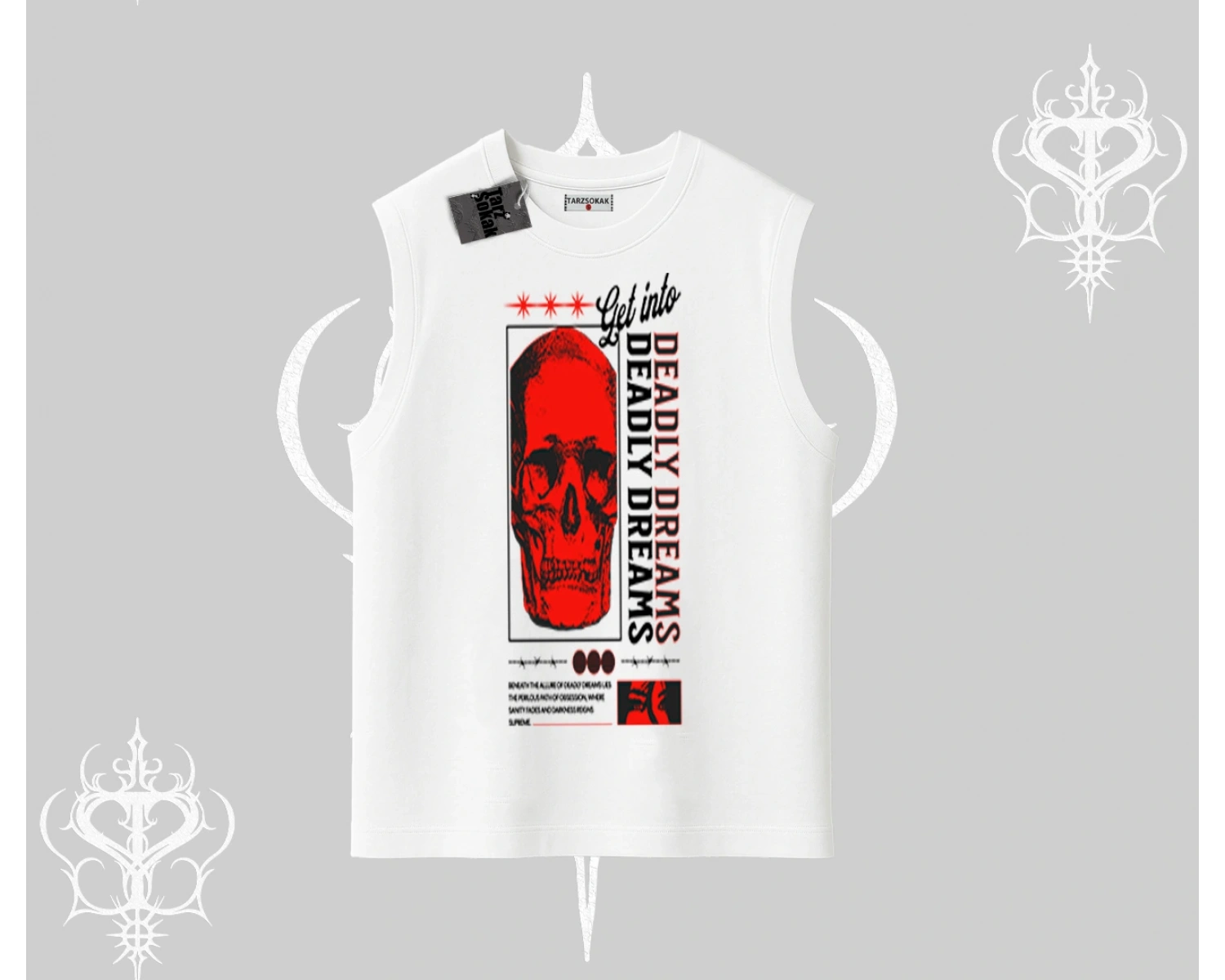 Kolsuz Tshirt Deadly Dreams Skull Redcore Street Manifest