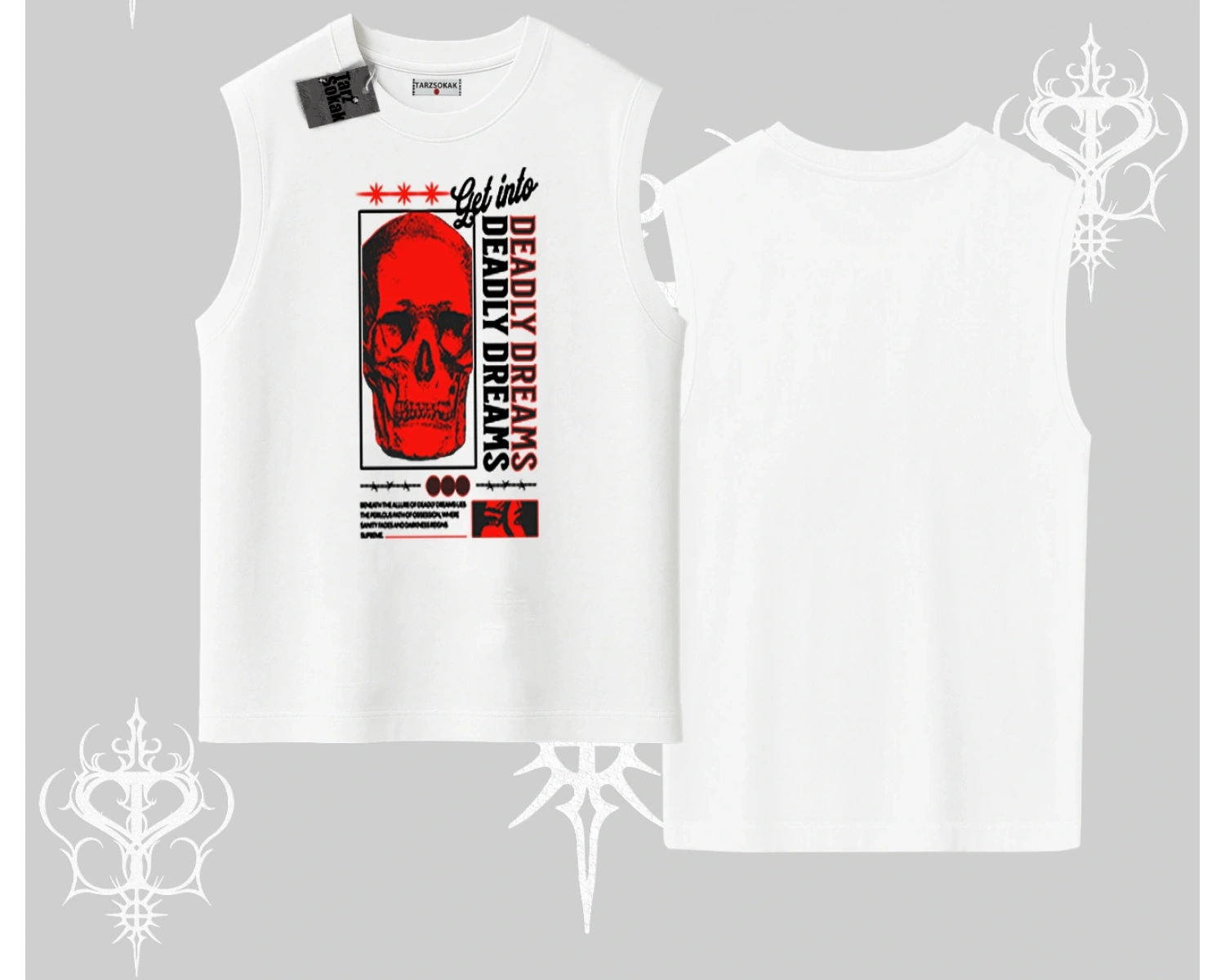 Kolsuz Tshirt Deadly Dreams Skull Redcore Street Manifest