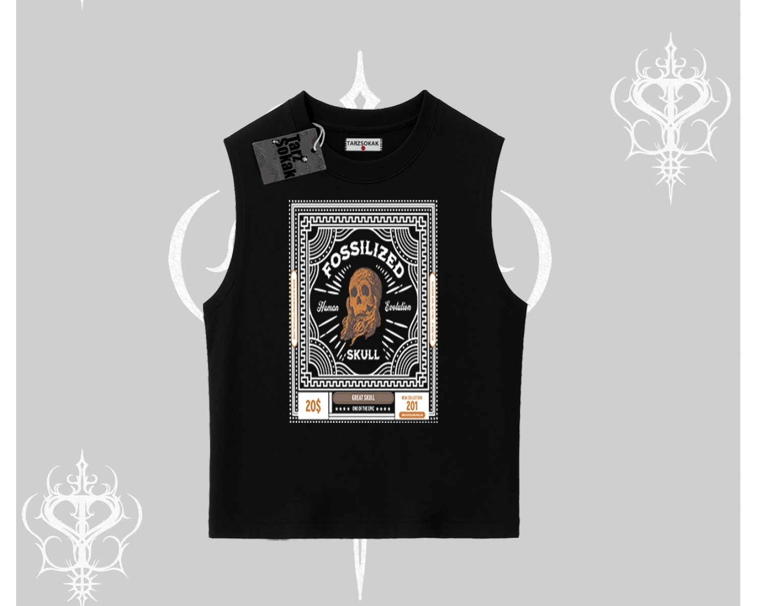 Kolsuz Tshirt Fossilized Skull Underground Archive