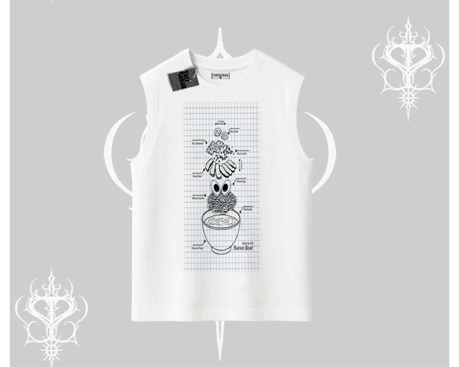 Kolsuz Tshirt Noodle Theory Hand Drawn Concept