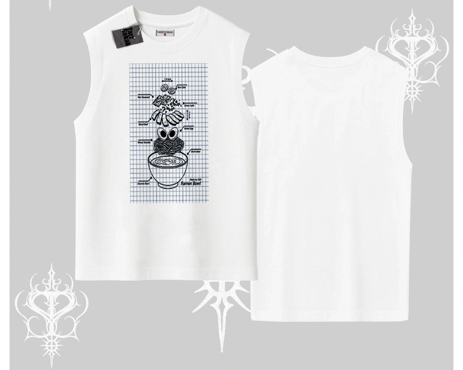 Kolsuz Tshirt Noodle Theory Hand Drawn Concept