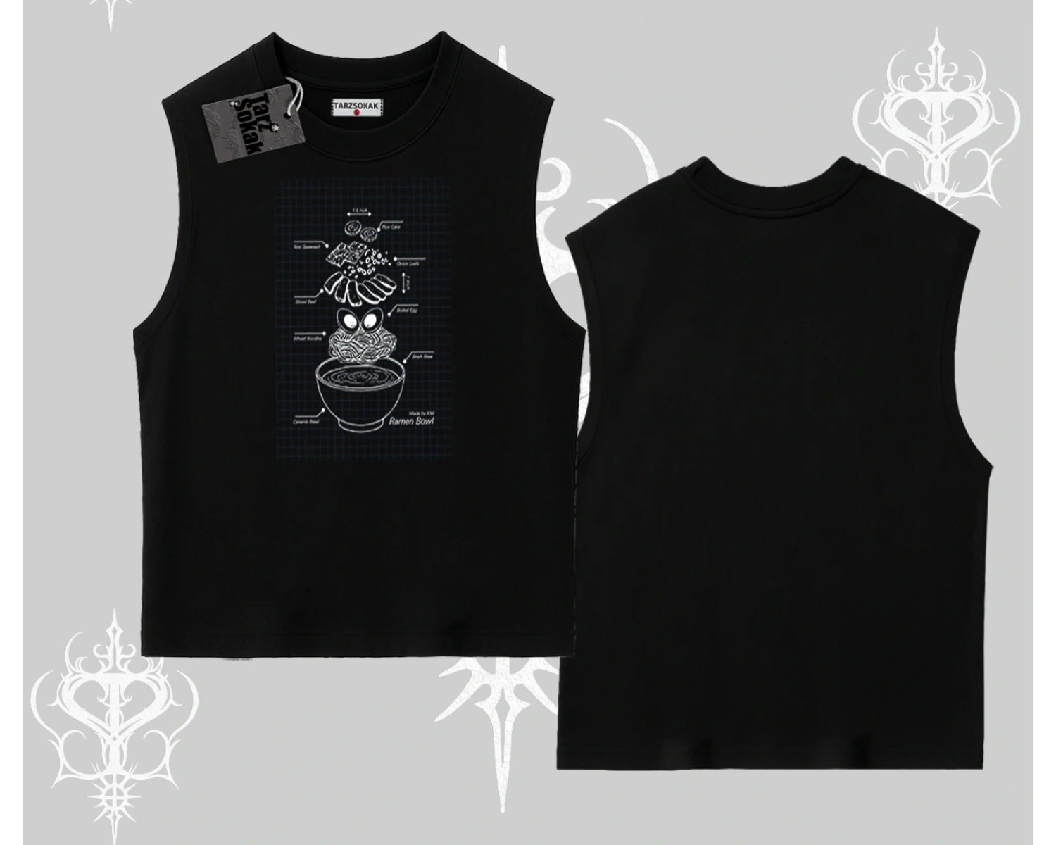 Kolsuz Tshirt Noodle Theory Hand Drawn Concept