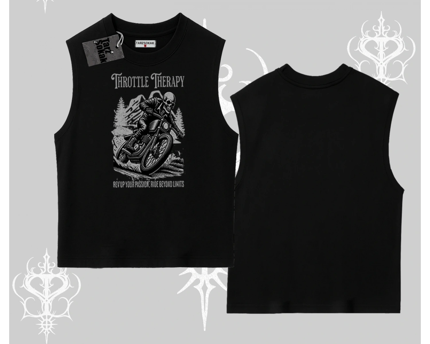 Kolsuz Tshirt Throttle Therapy No Brakes Just Freedom