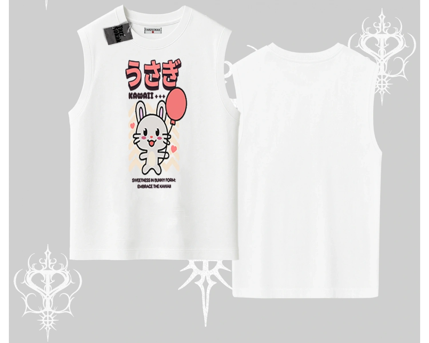 Kolsuz Tshirt Usagi Kawaii Cute Heart Energy