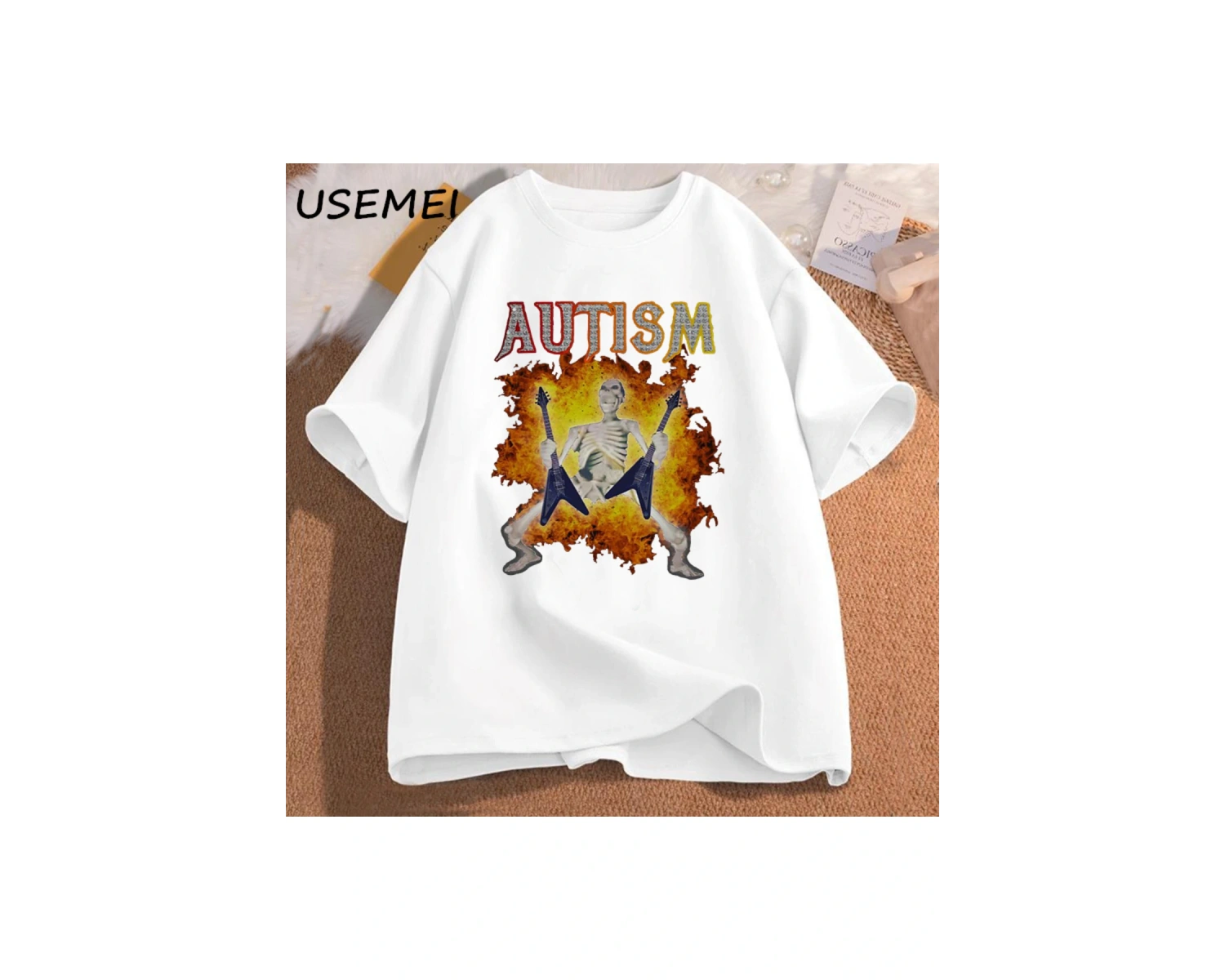 Komik İskelet Meme erkek T-shirt Pamuk Erkek Giyim Grafik Tişörtleri Erkek Giysileri Ba 2819