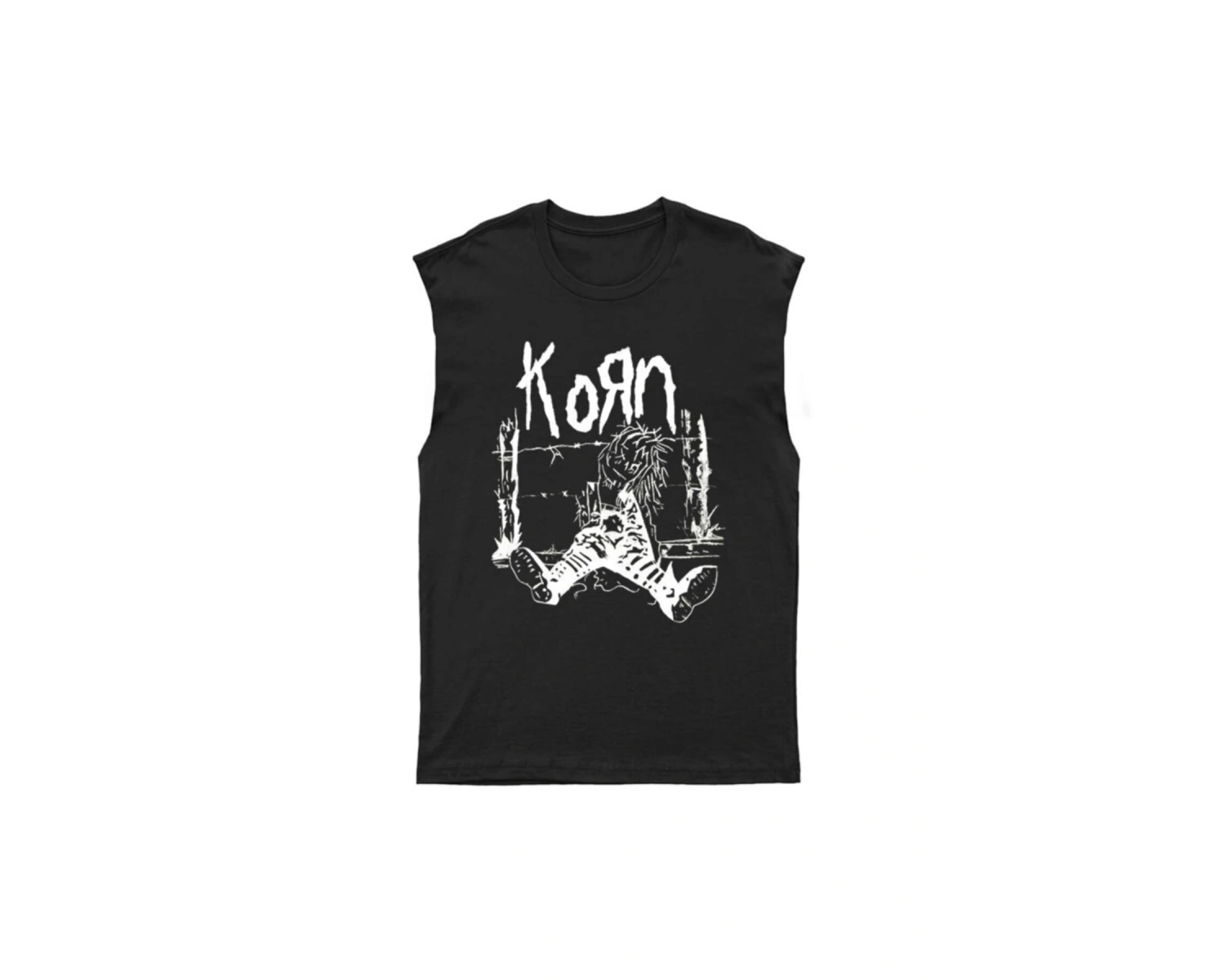 Korn Kesik Kol Tişört Kolsuz T-shirt Bkt5458