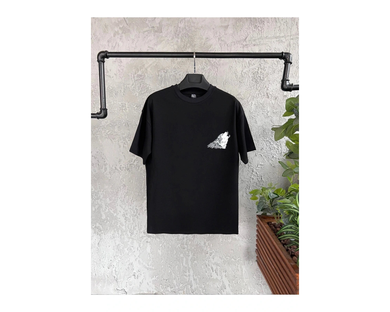 Kurt Baskılı Beyaz Erkek