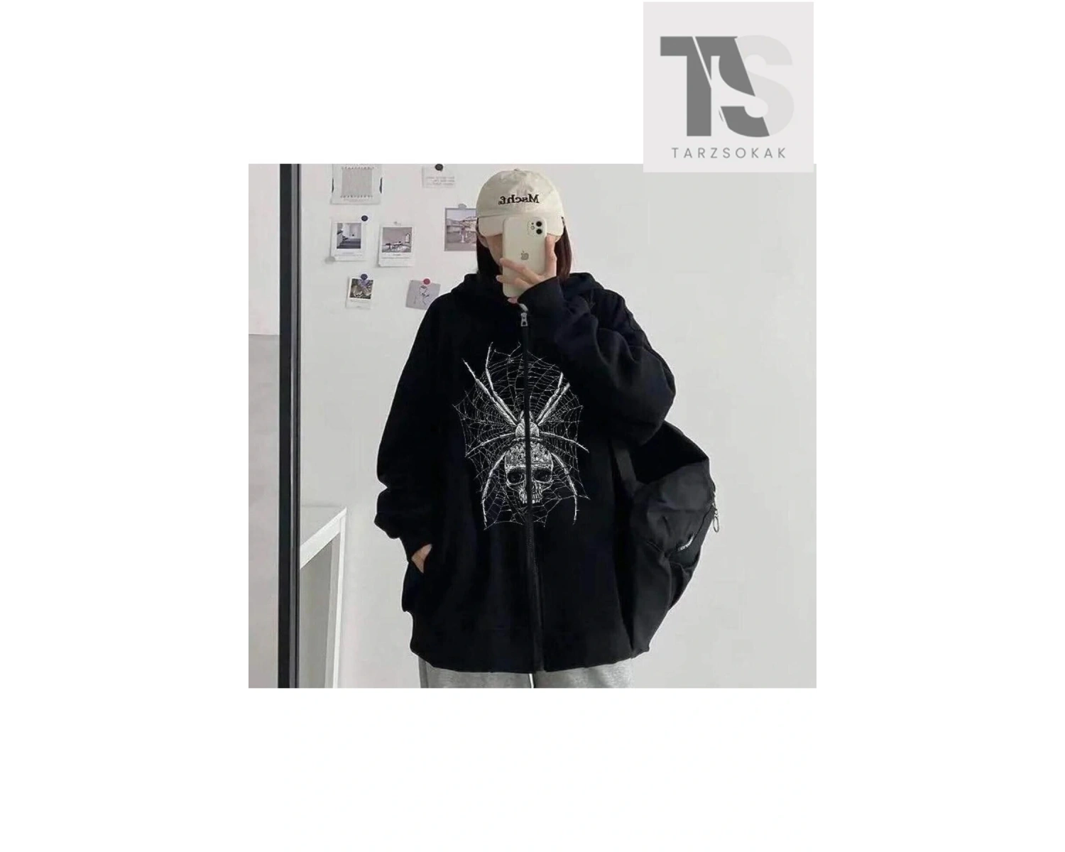 Kurukafa Örümcek Hırka Siyah