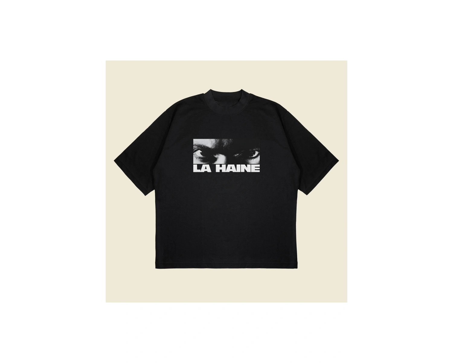 La Haine Baskılı Oversize Unisex Pamuklu Nefes Alan Kalın Kumaşlı