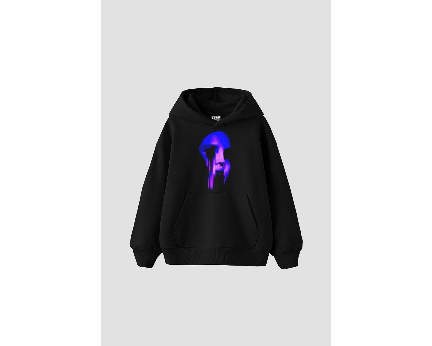 Lana Baskılı Oversize Unisex Siyah