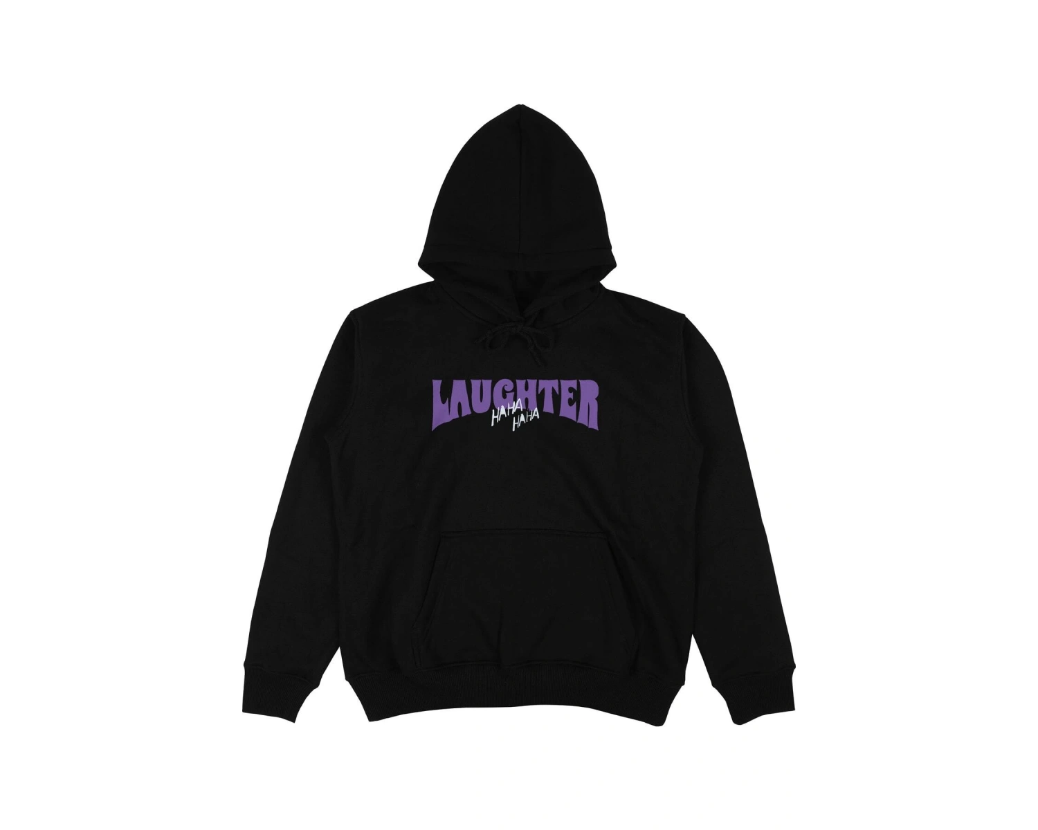 Laughter Siyah Oversize Unisex Kapüşonlu Sweatshirt Hoodie