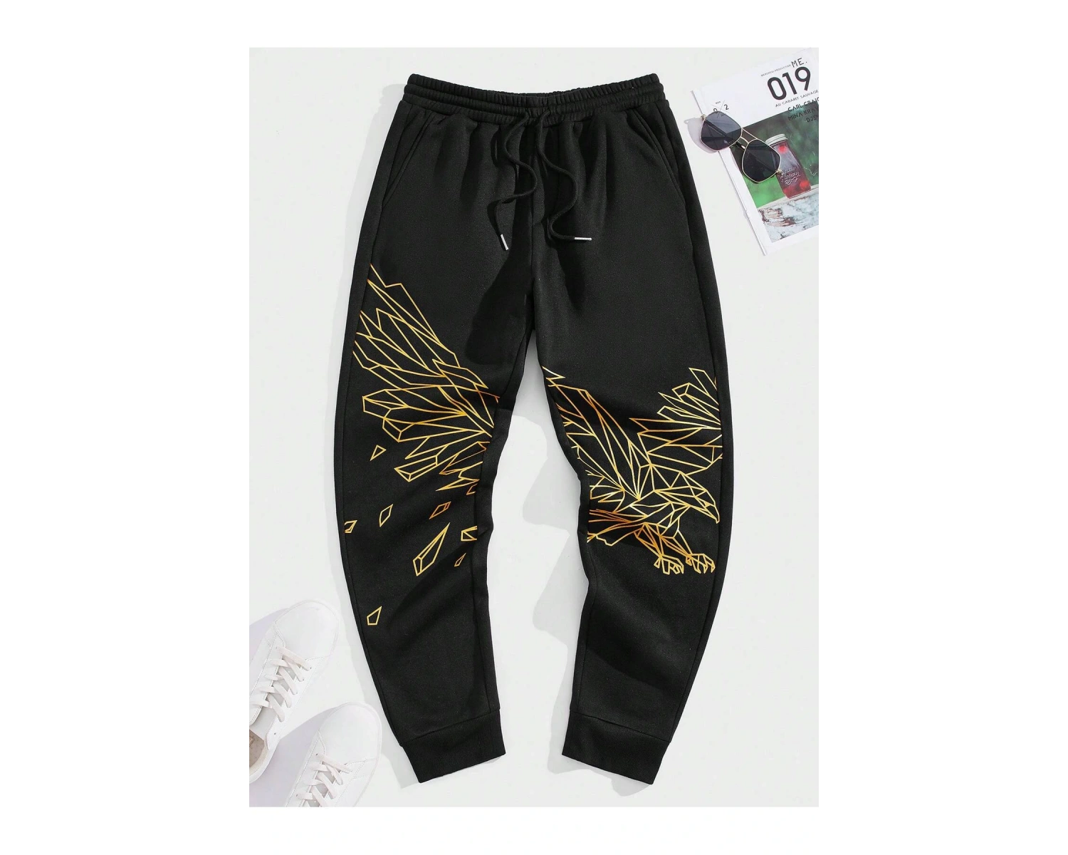 LEGND Eagle Print Drawstring Waist Eşofman Altı