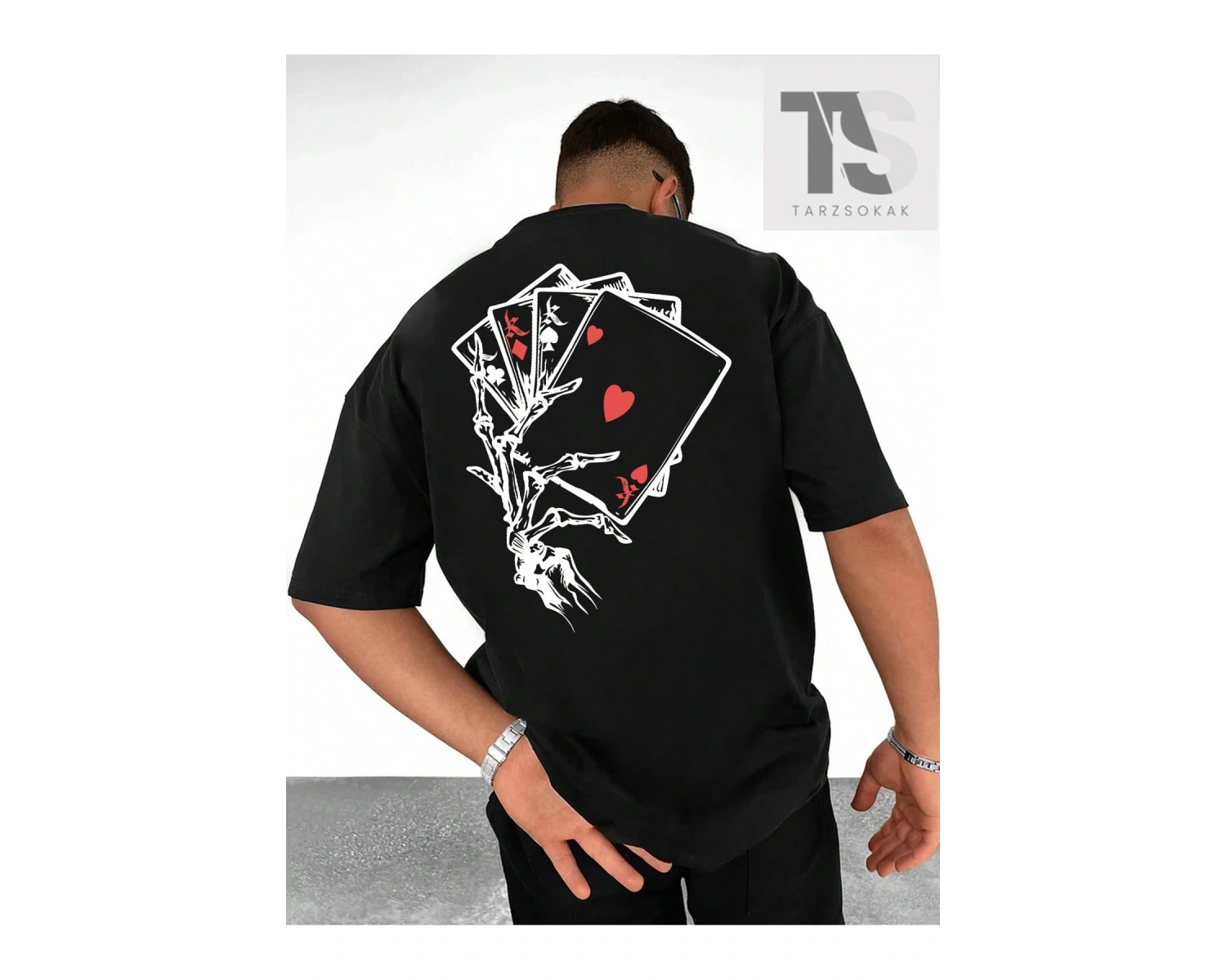 LEGND Erkek Kalpli ve Sloganlı Grafik Tişört