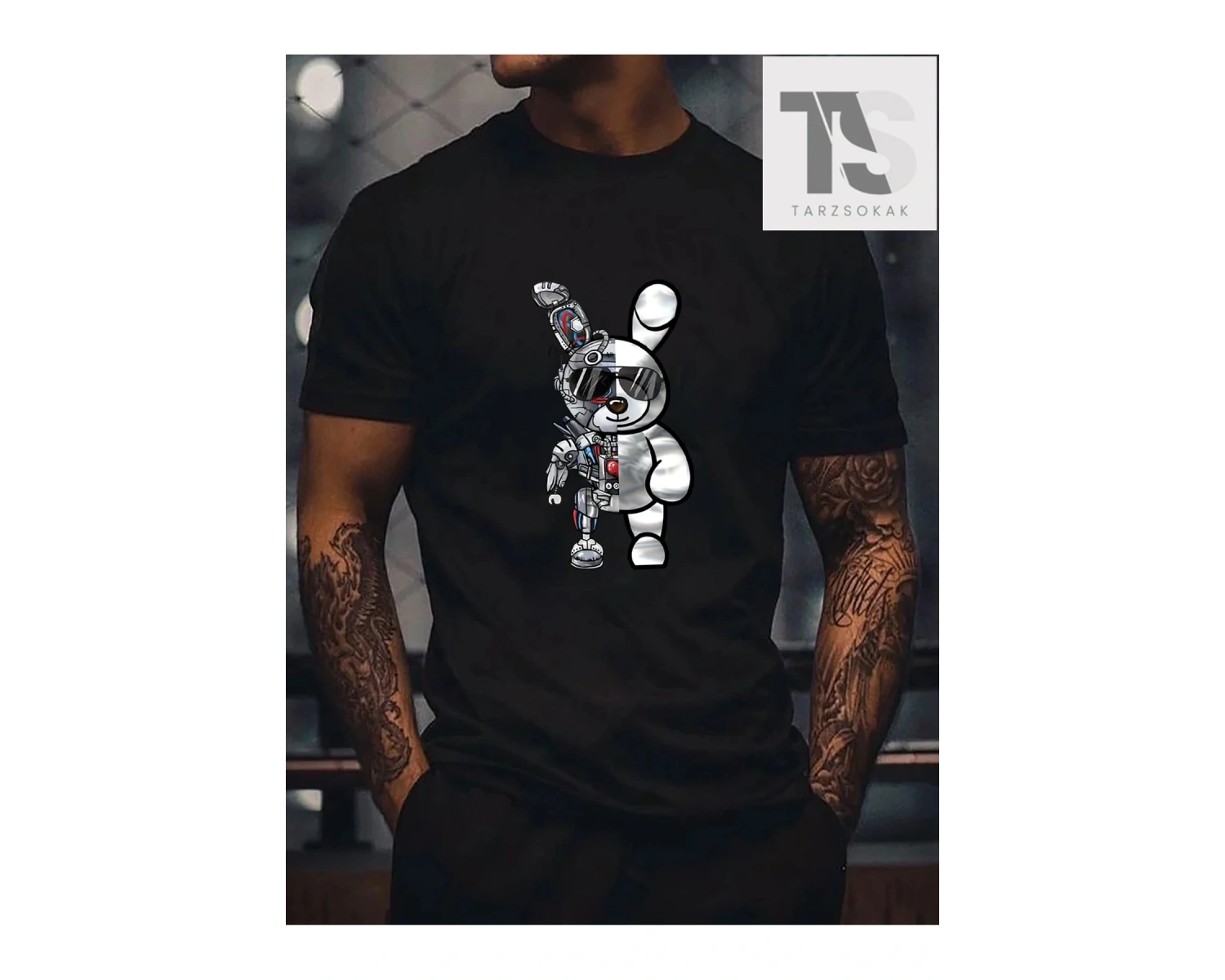 LEGND Erkek Karikatür Grafikli Tişört