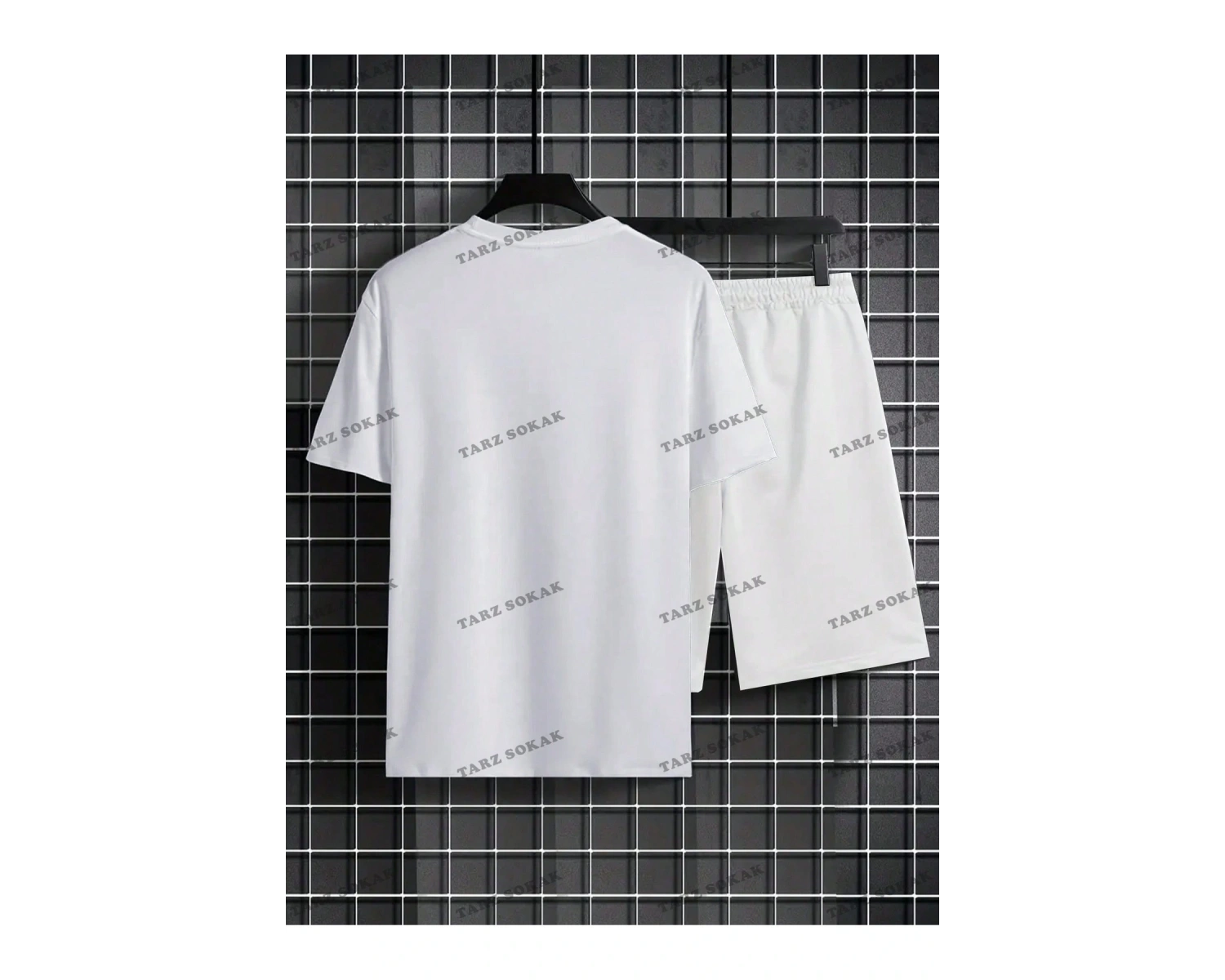 LEGND Erkek Slogan Baskılı Kısa Kollu T-shirt ve Şort Takım