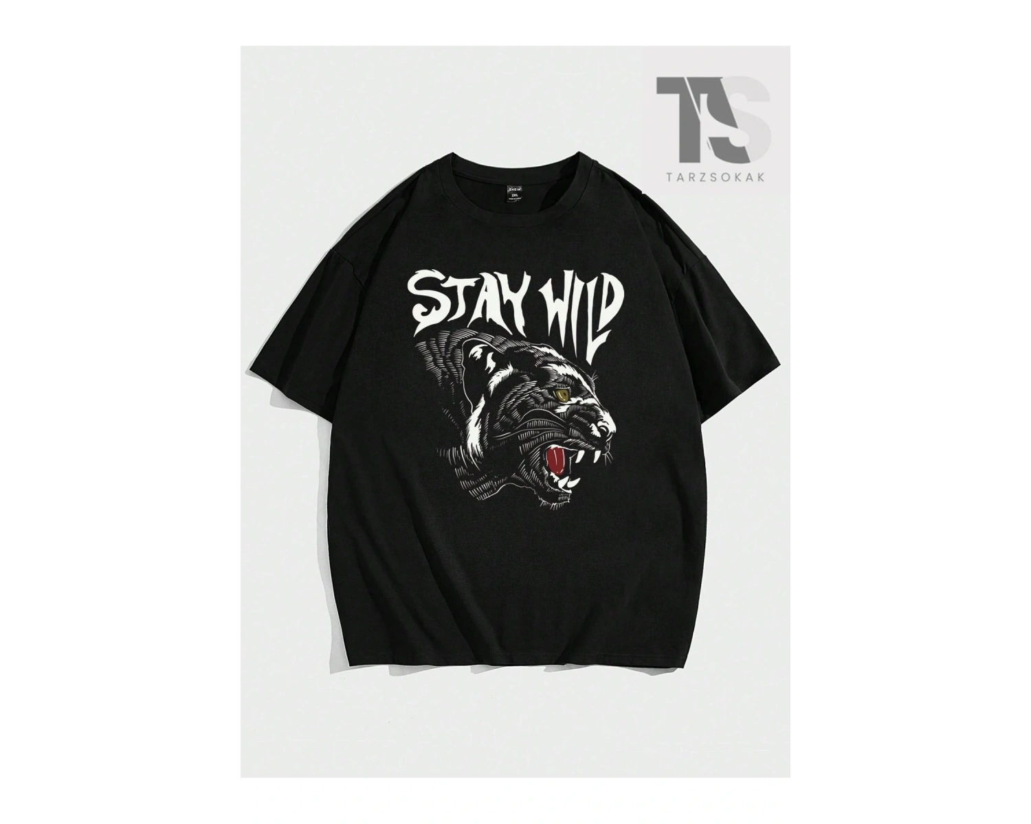 LEGND Siyah Yuvarlak Yaka Kısa Kollu Örme Erkek Tişört