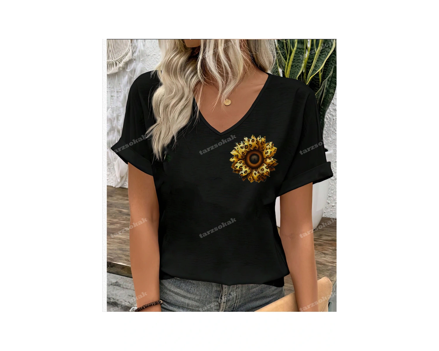 LEOPAR DESENLİ AY ÇİÇEĞİ