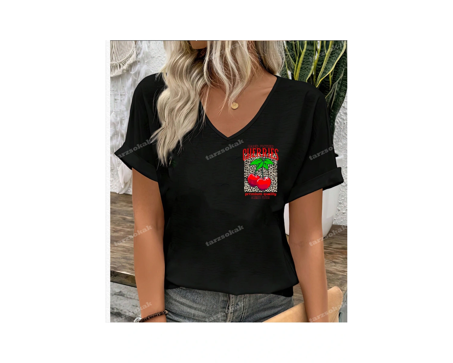 LEOPAR DESENLİ CHERRIES PREMİUM