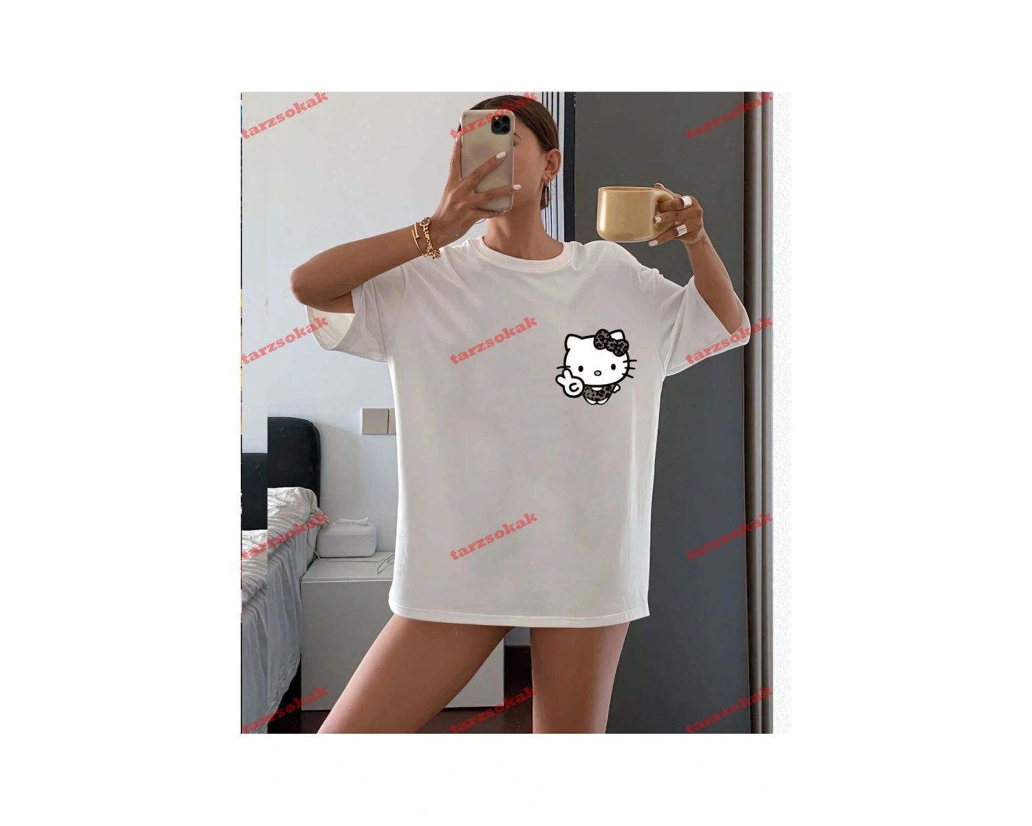 LEOPAR DESENLİ HELLO KİTTY 7