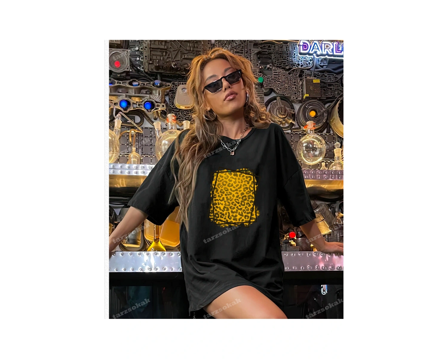 LEOPAR DESENLİ KARE