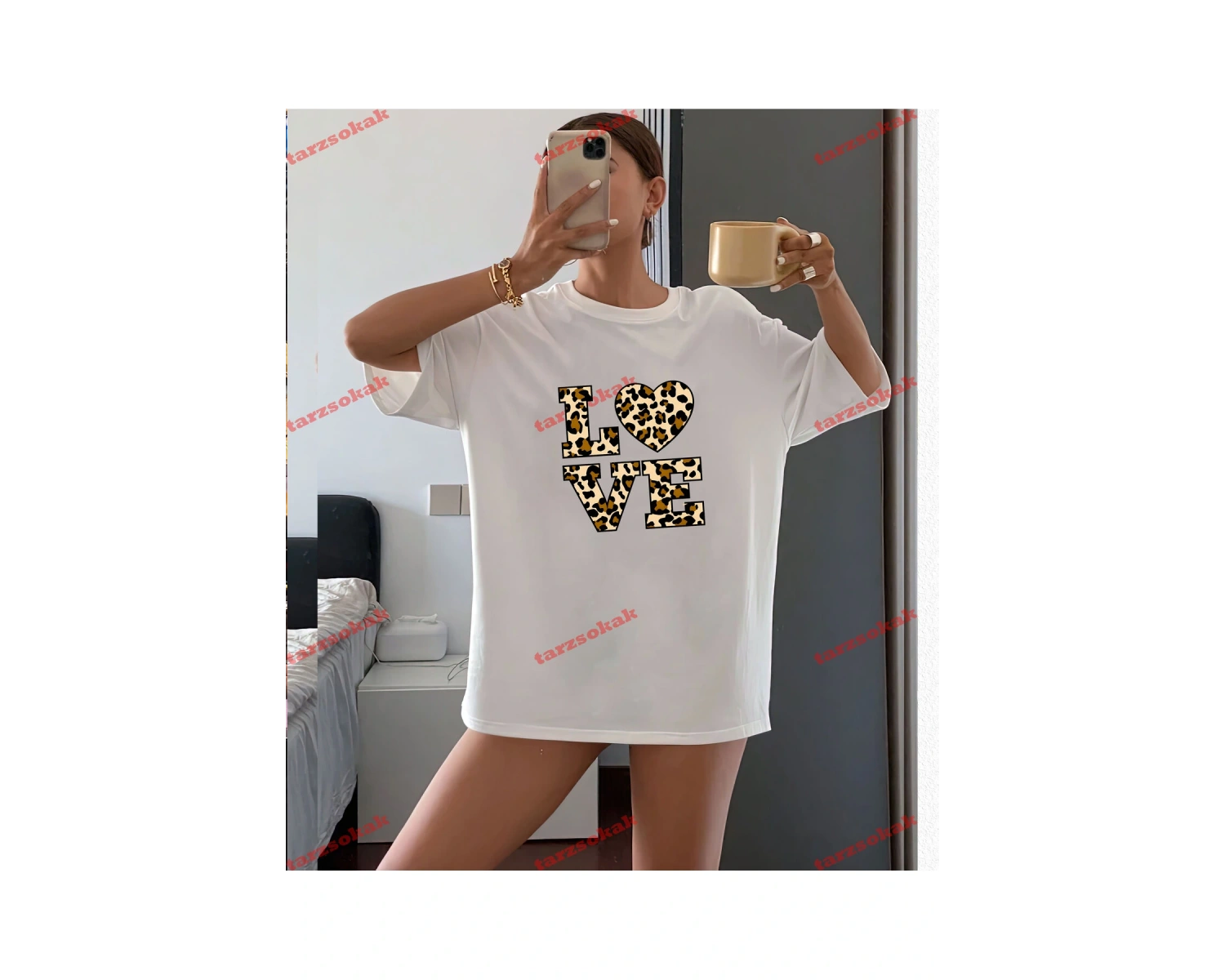 LEOPAR DESENLİ LOVE