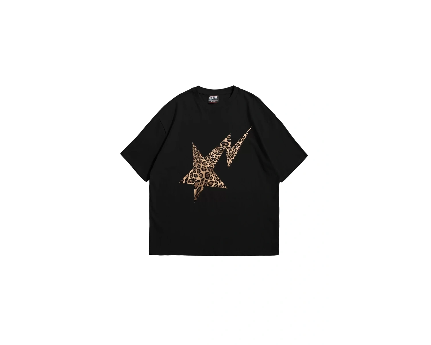 Leopar Falling Star Oversize Unisex Beyaz