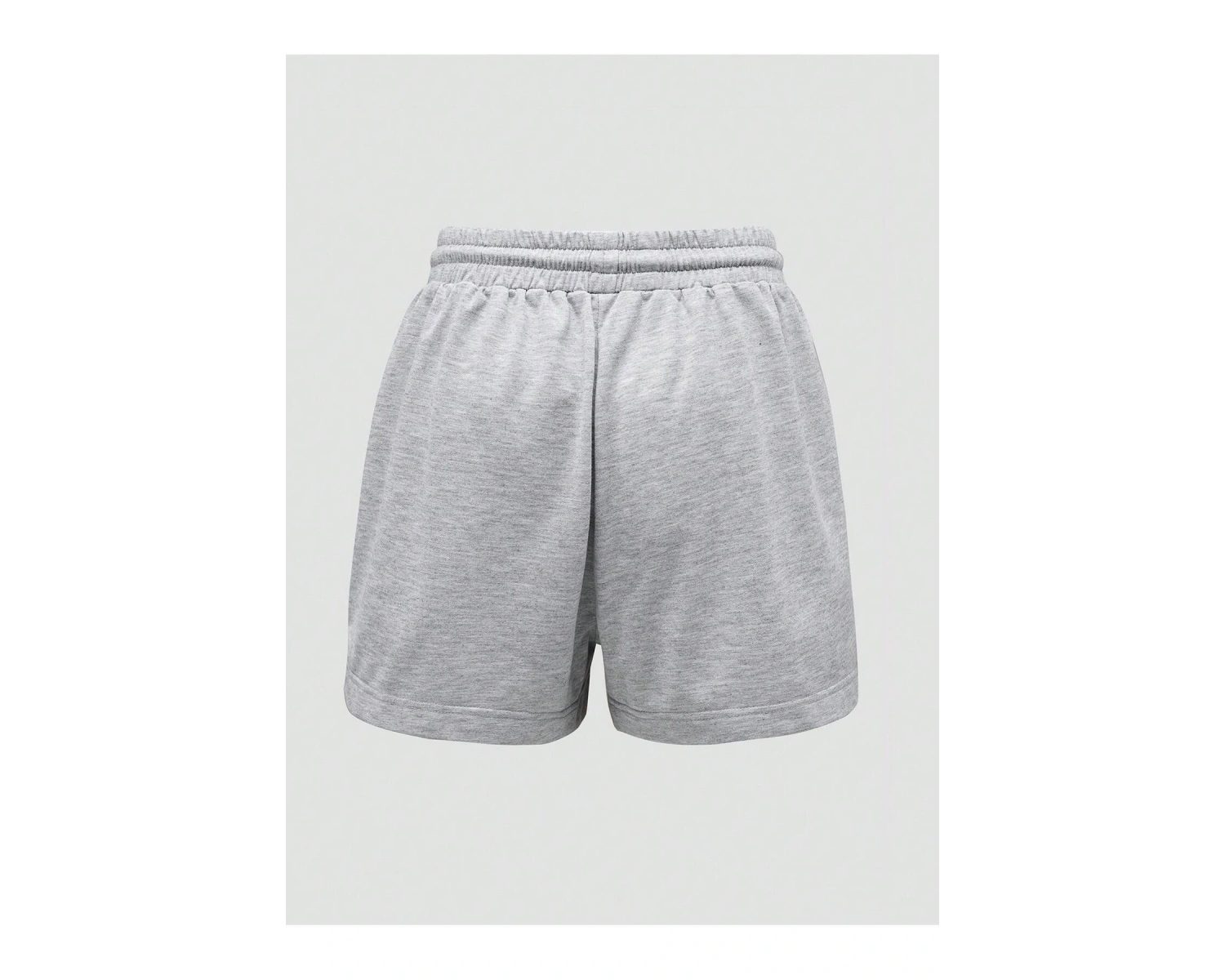 Letter Cartoon Graphic Drawstring Waist Track Şort