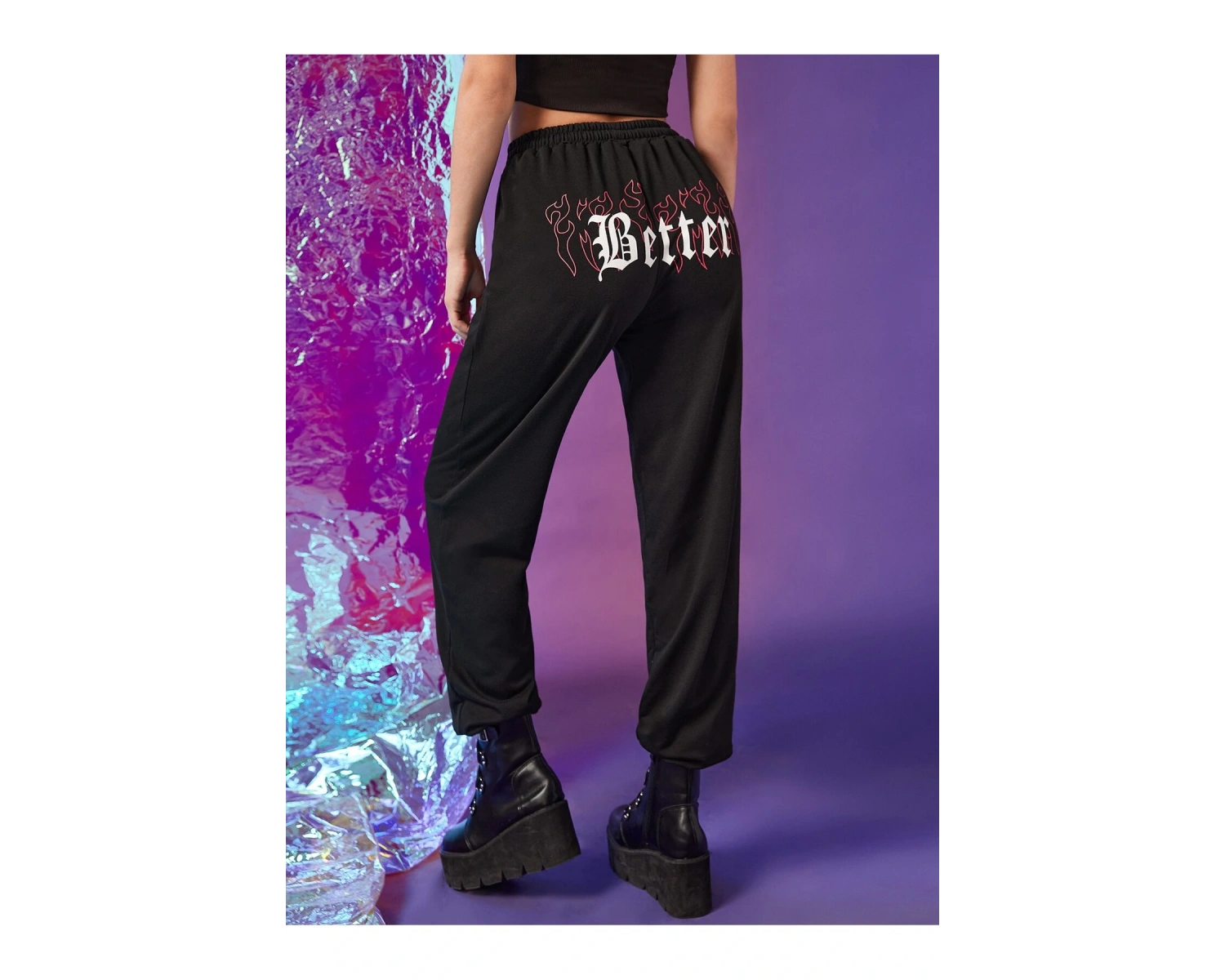 Letter Fire Graphic 4 Mevsim Eşofman