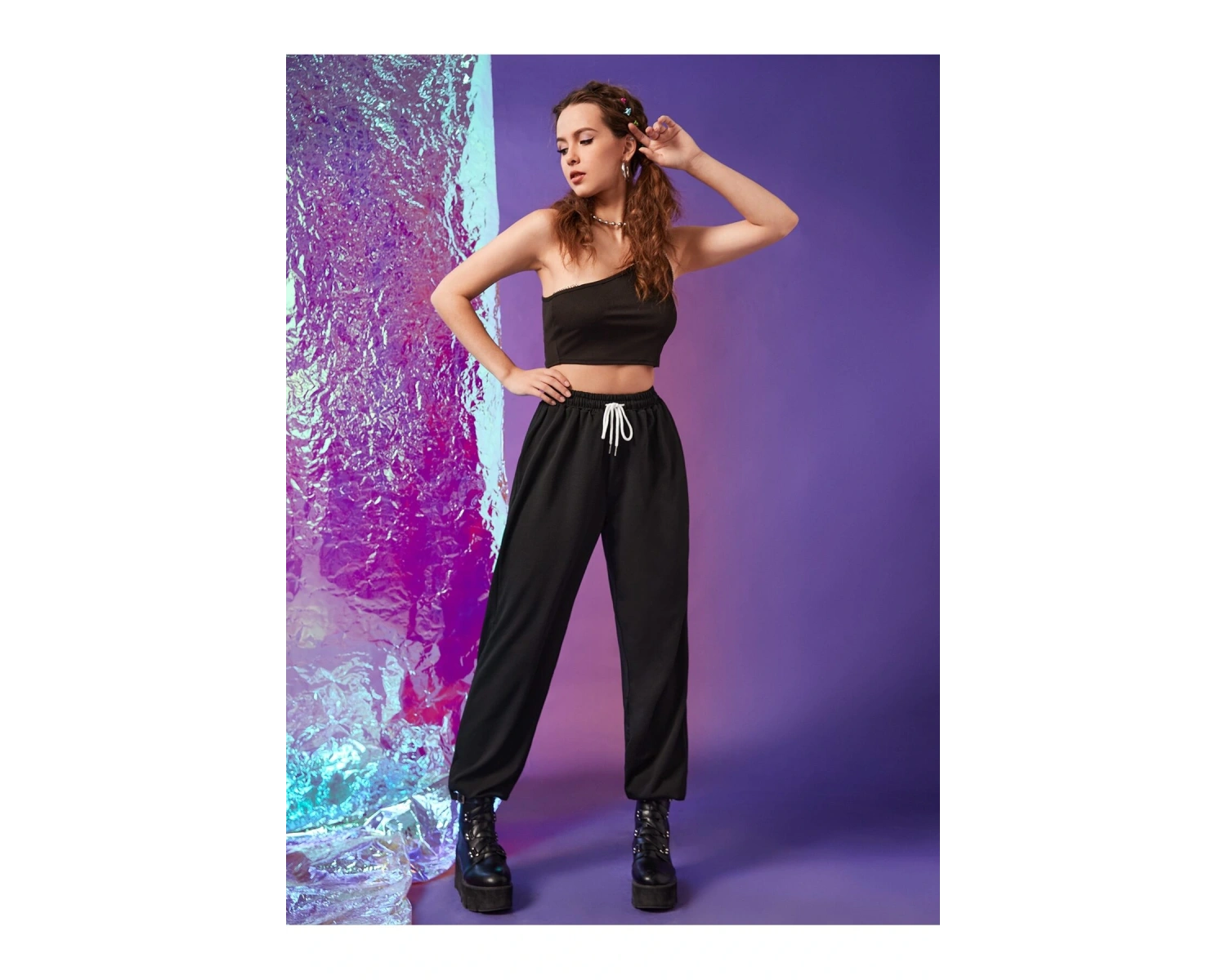 Letter Fire Graphic 4 Mevsim Eşofman