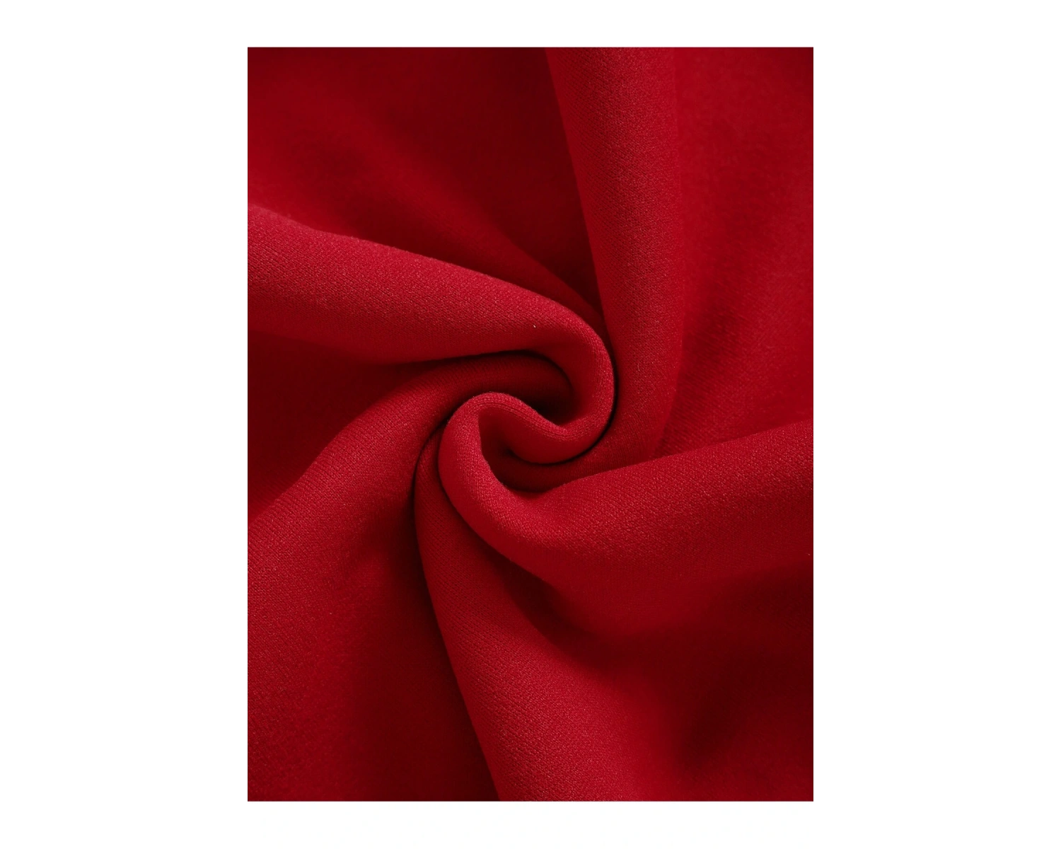 Letter Graphic Drawstring Kangaroo Pocket Hoodie Kırmızı