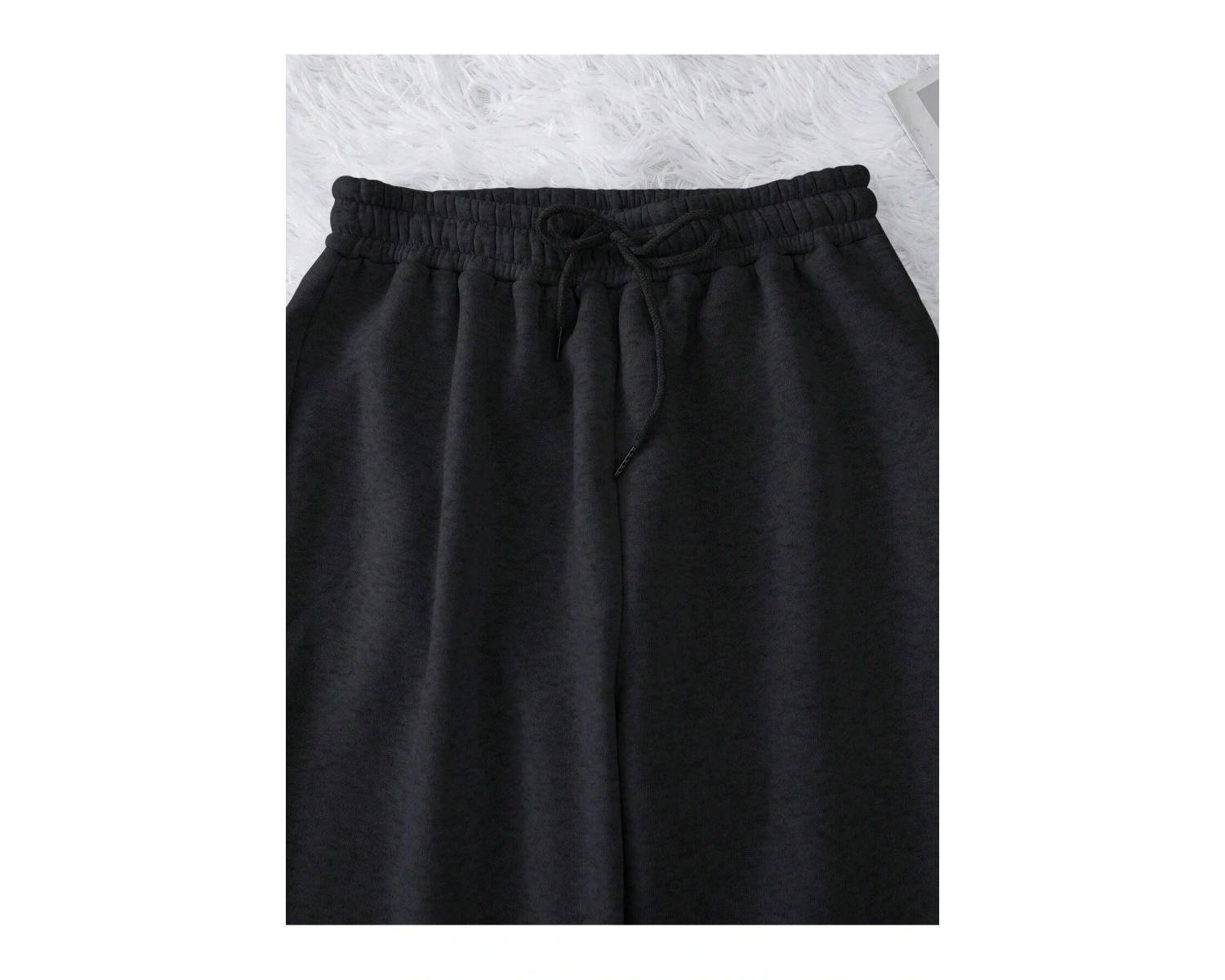 Letter Graphic Drawstring Waist 4 Mevsim Eşofman