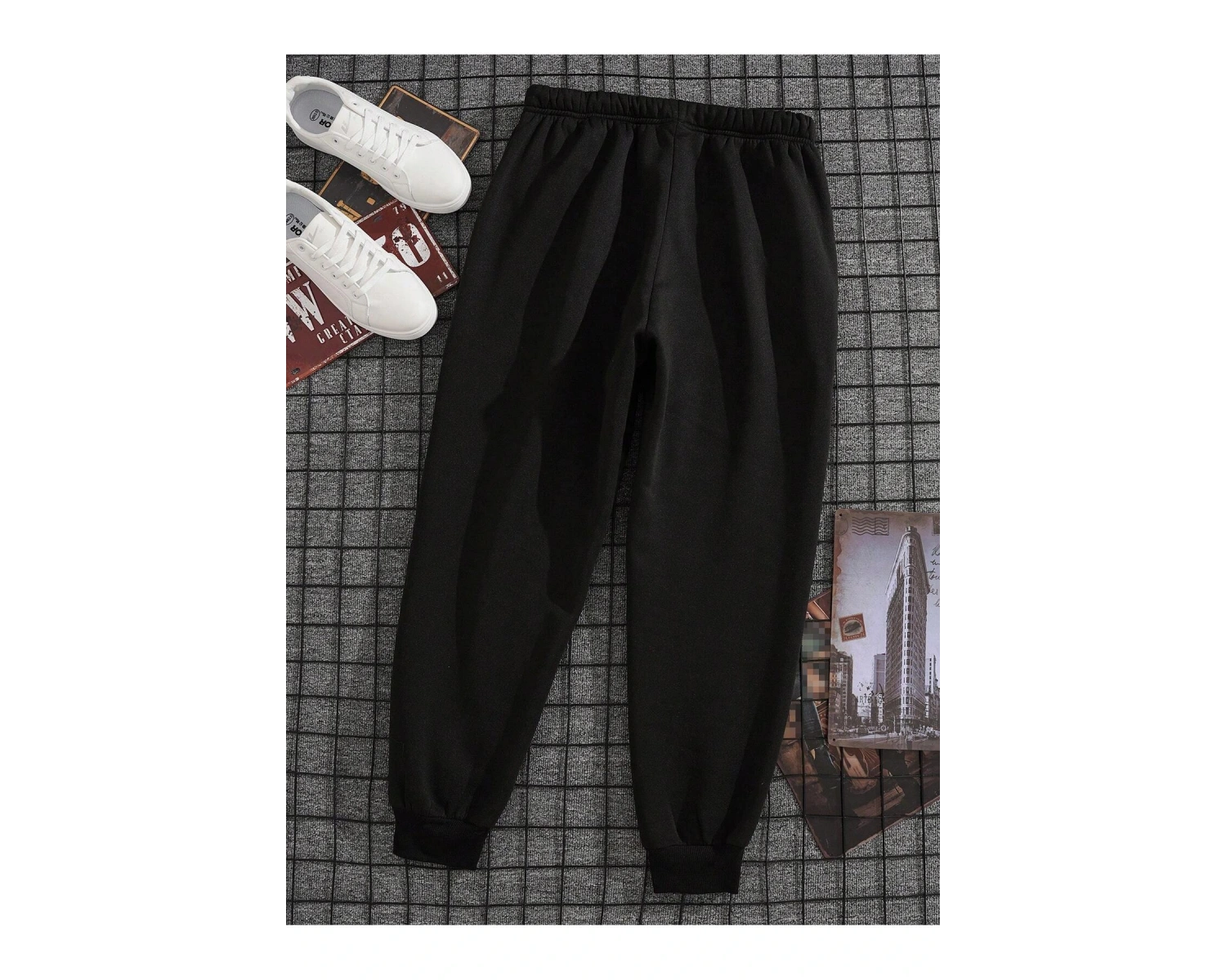 Letter Graphic Drawstring Waist Eşofman Altı