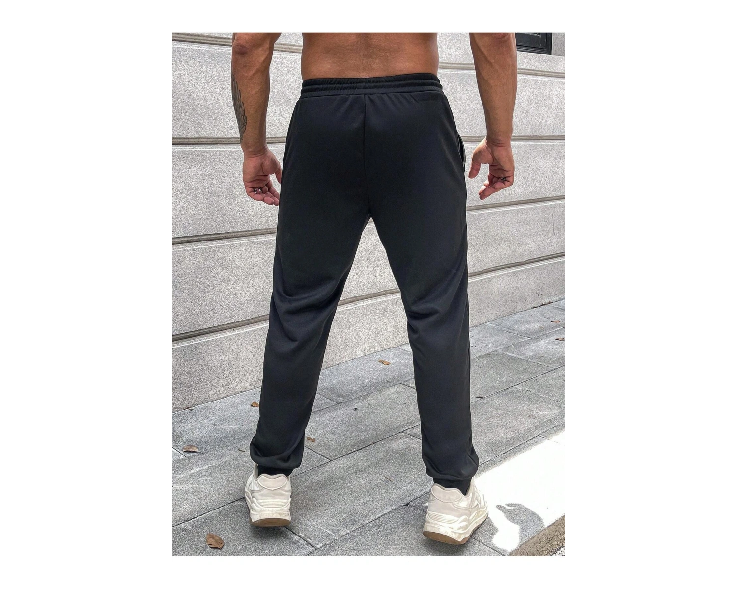 Letter Graphic Drawstring Waist Eşofman Altı