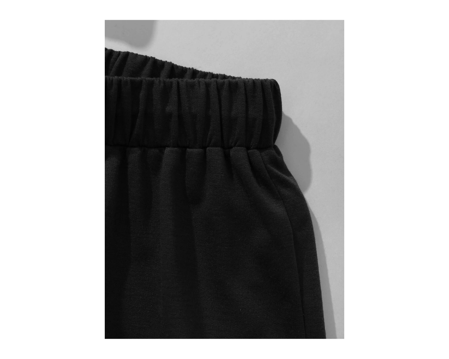 Letter Graphic Drawstring Waist Şort