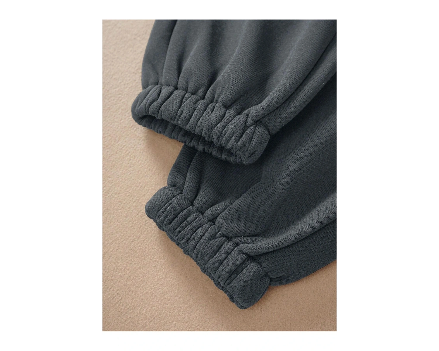 Letter Graphic Drawstring Waist Thermal Lined 4 Mevsim Eşofman