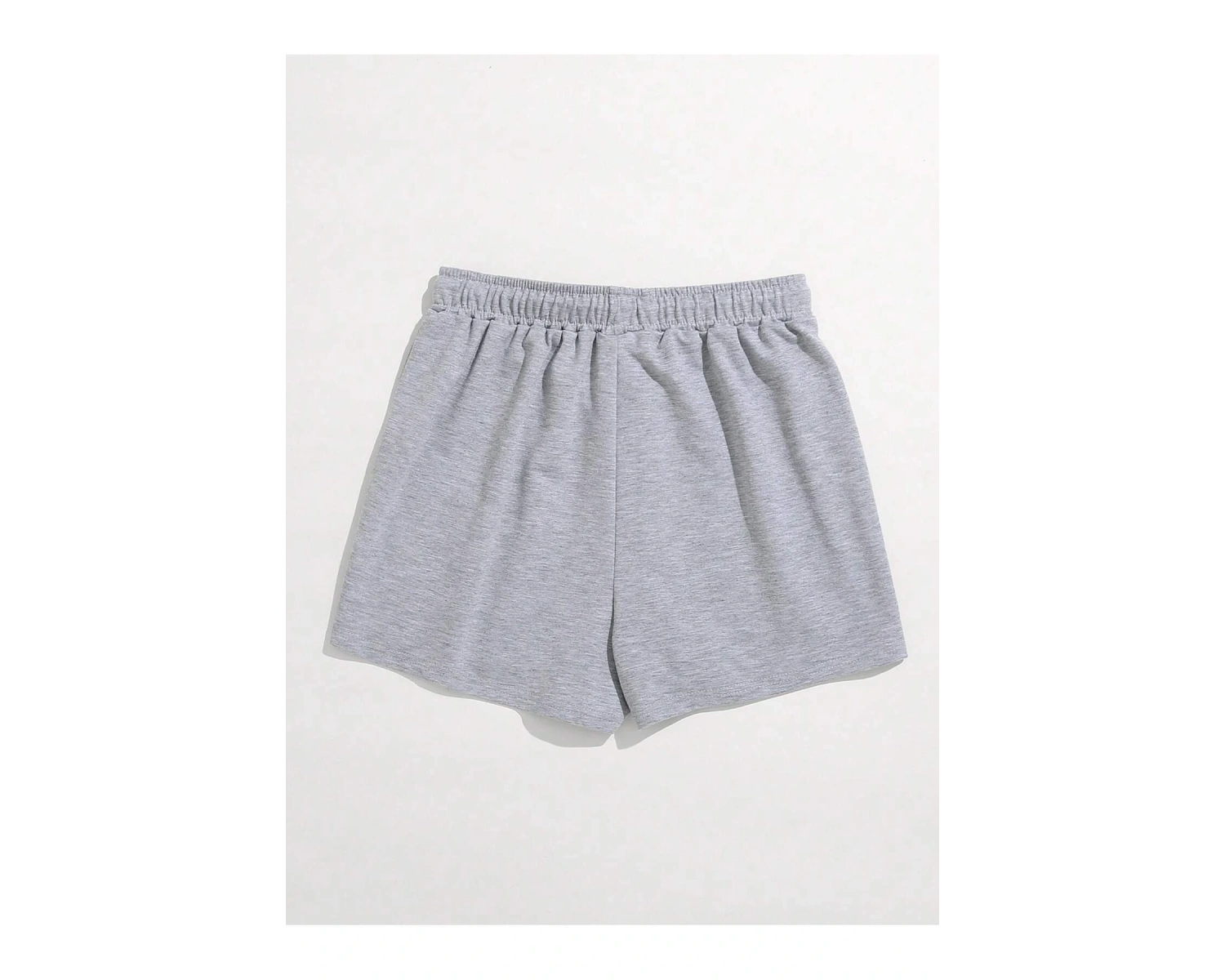 Letter Graphic Drawstring Waist Track Şort