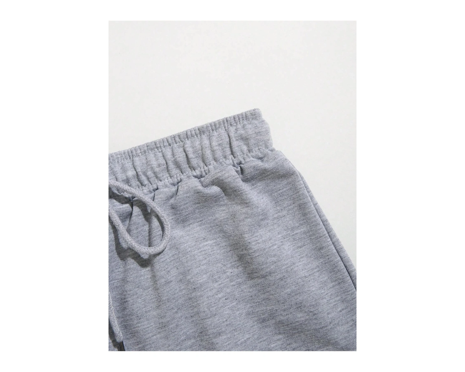 Letter Graphic Drawstring Waist Track Şort