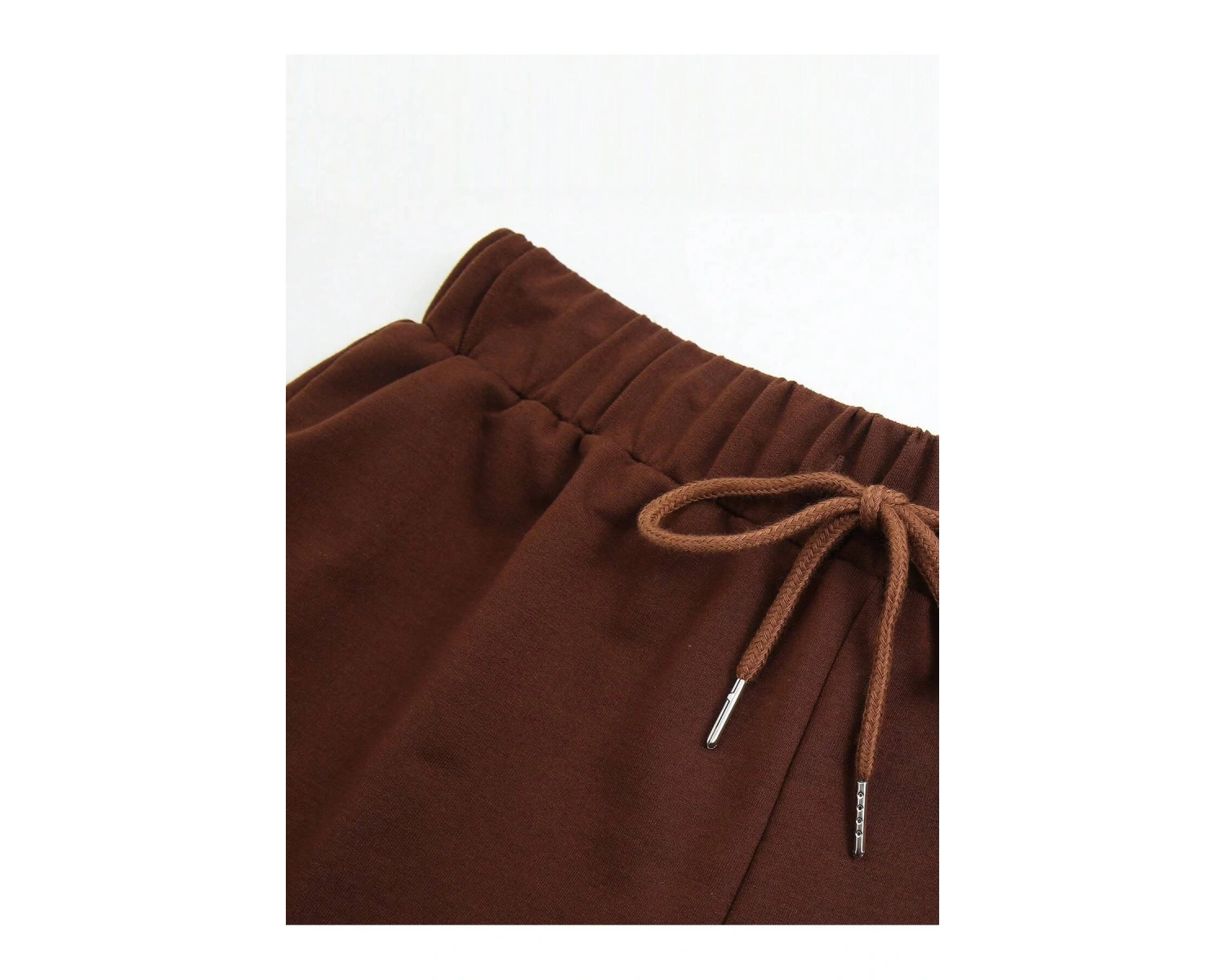 Letter Graphic Drawstring Waist Track Şort