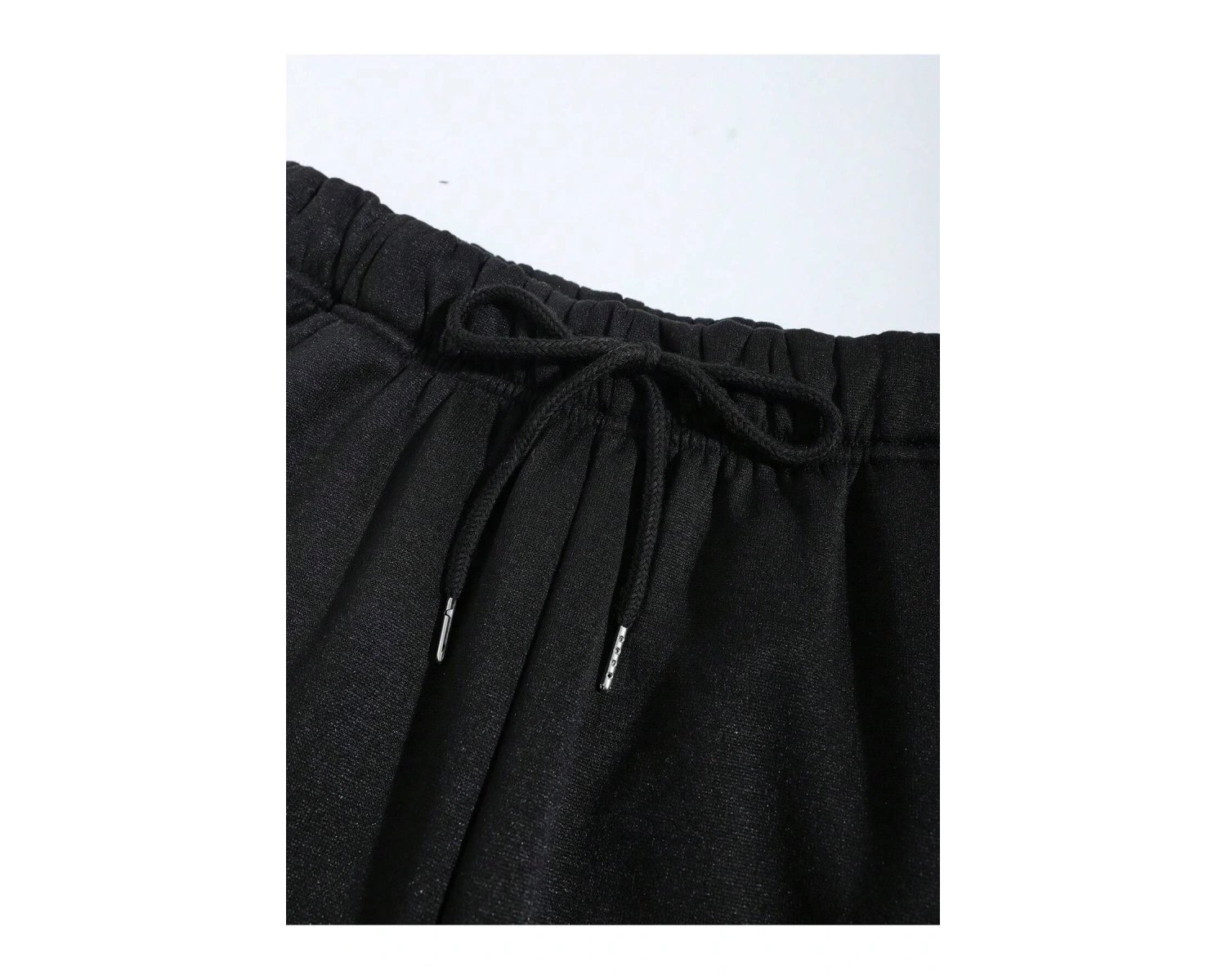 Letter Graphic Elastic Waist 4 Mevsim Eşofman