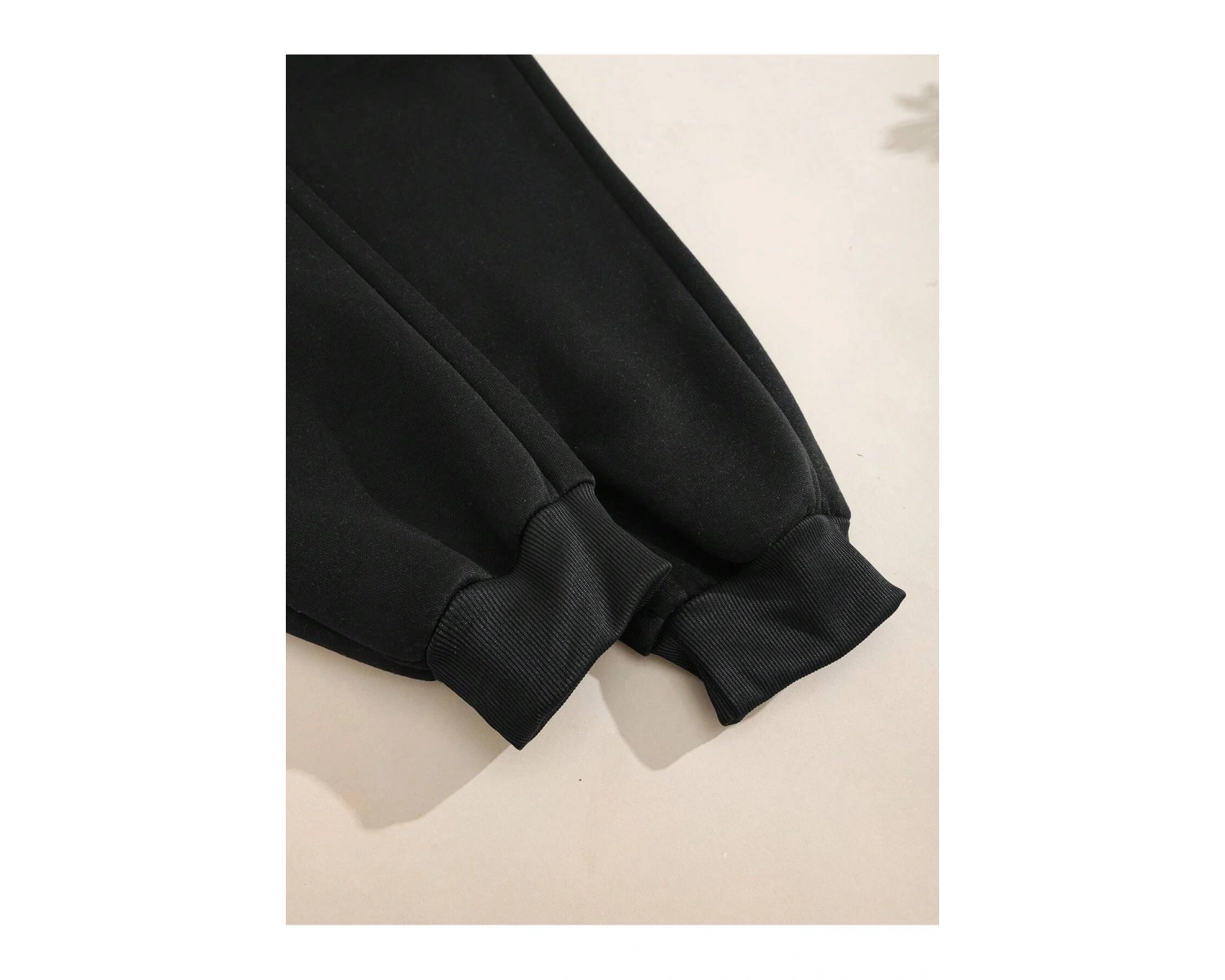 Letter Graphic Elastic Waist 4 Mevsim Eşofman