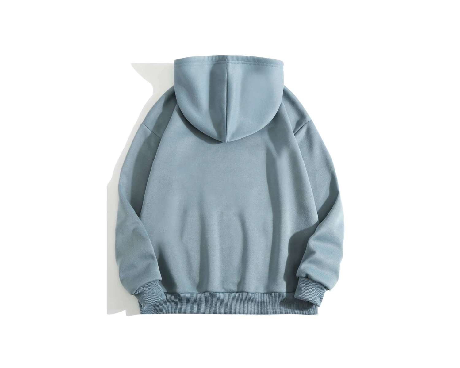 Letter Graphic Kangaroo Pocket Lined Drawstring Hoodie MAVİRENK