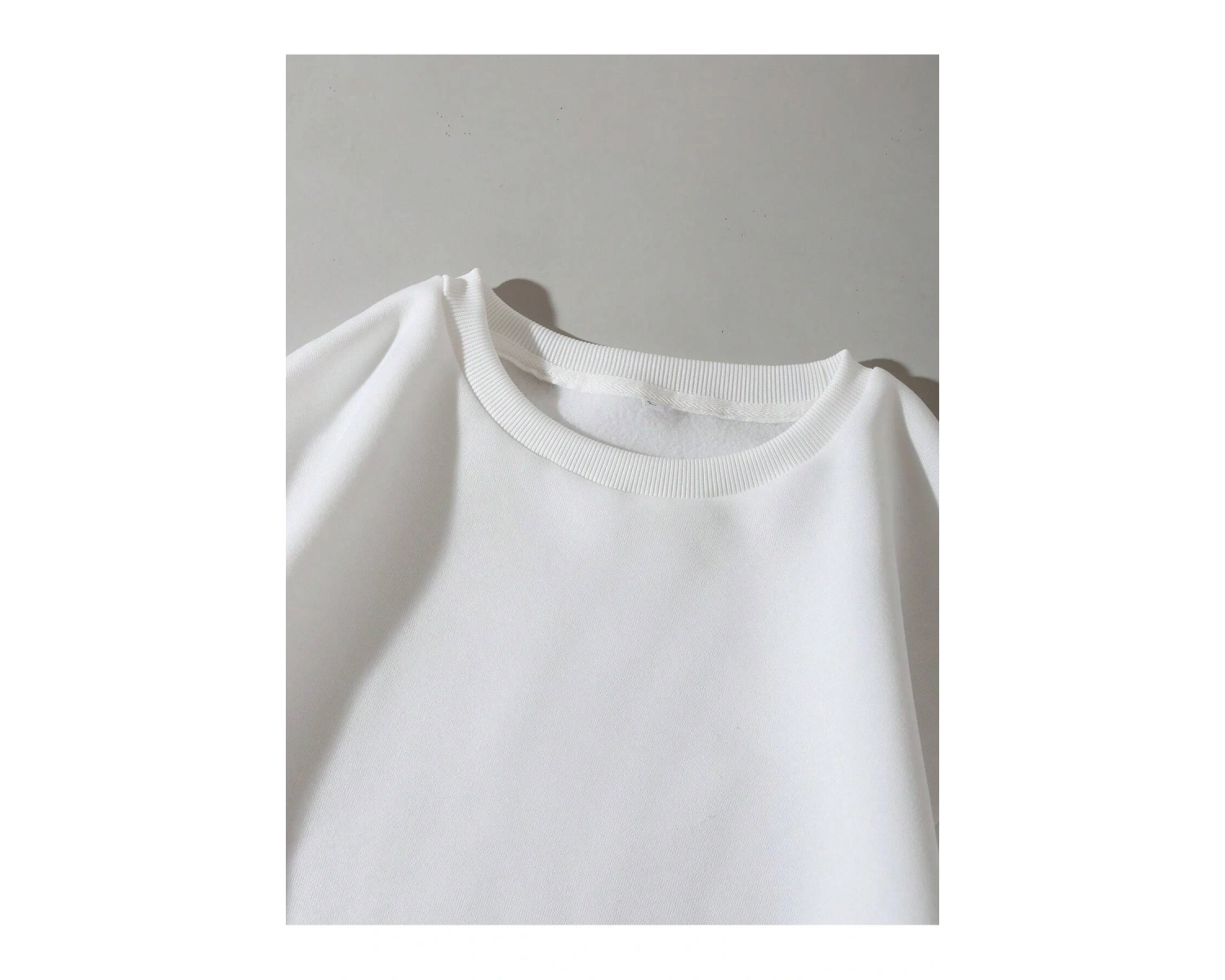 Letter Graphic Lined Sweatshirt Beyaz