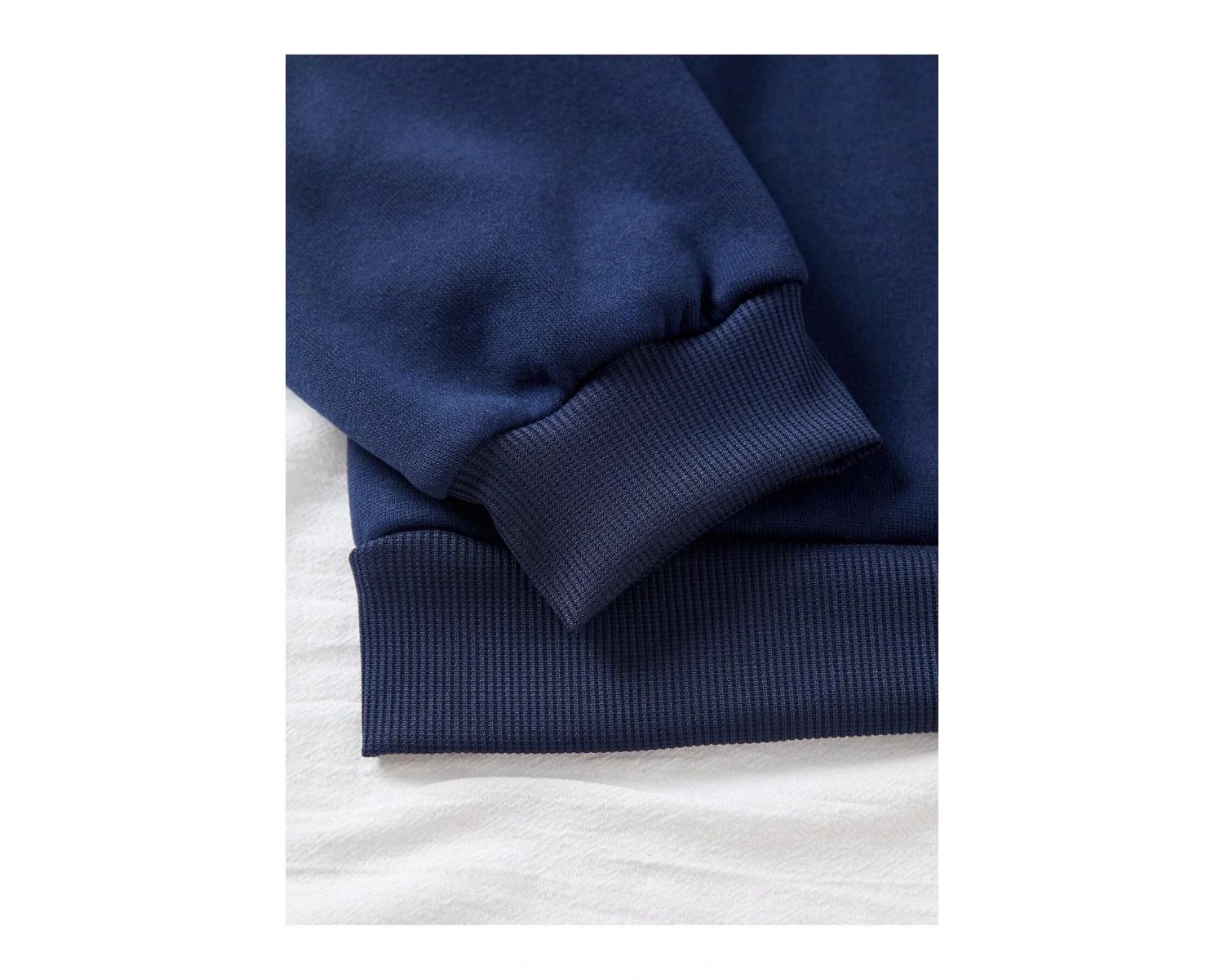 Letter Graphic Lined Sweatshirt Lacivert