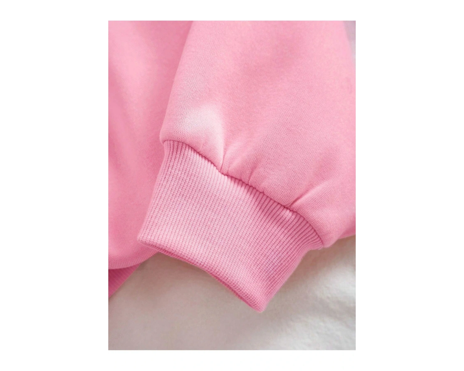 Letter Graphic Lined Sweatshirt Pembe