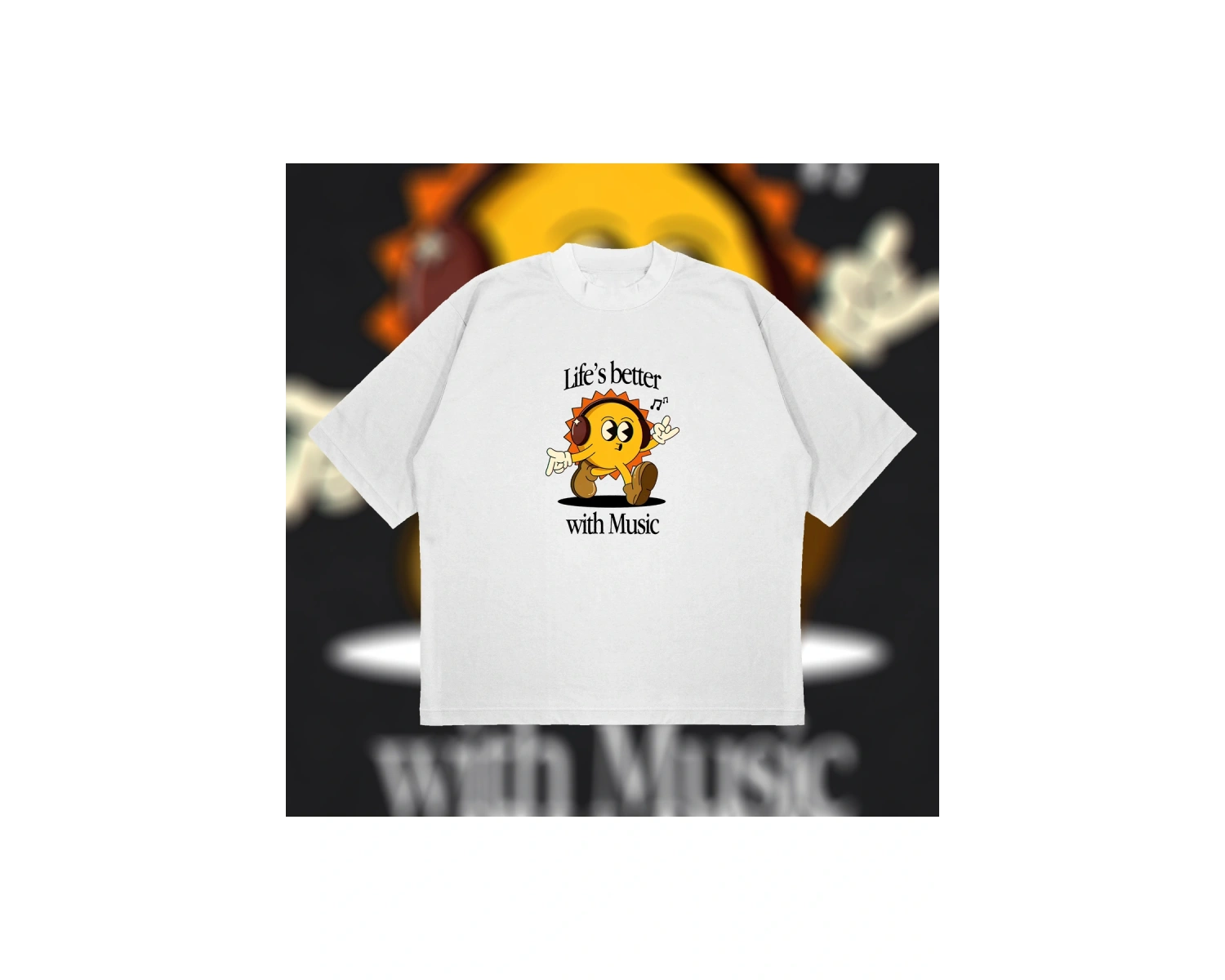 Life Is Better Oversize Unisex Pamuklu Nefes Alan Kalın Kumaşlı